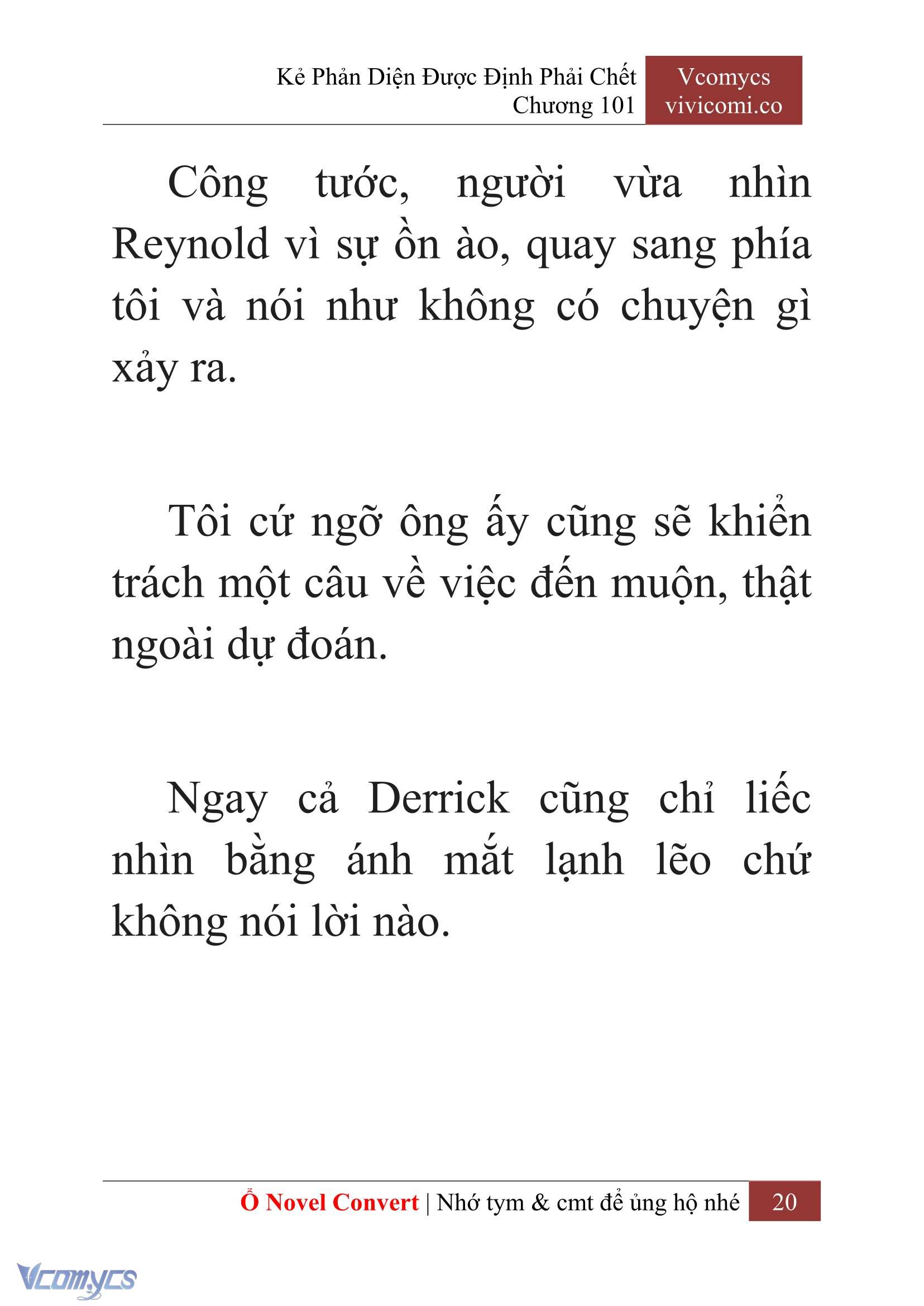 [Novel] Kẻ Phản Diện Được Định Phải Chết Chap 101 - Trang 2
