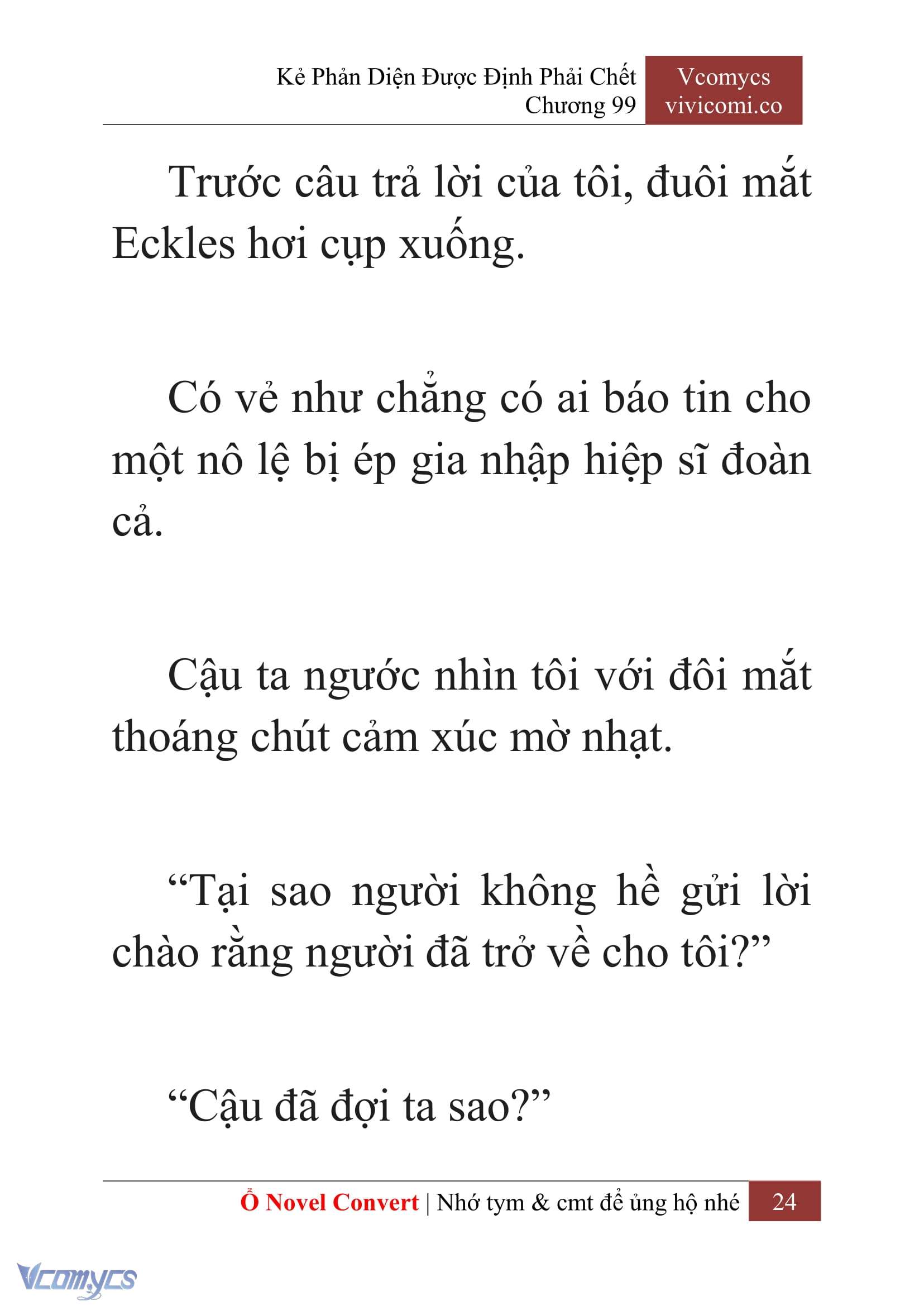 [Novel] Kẻ Phản Diện Được Định Phải Chết Chap 99 - Next Chap 100