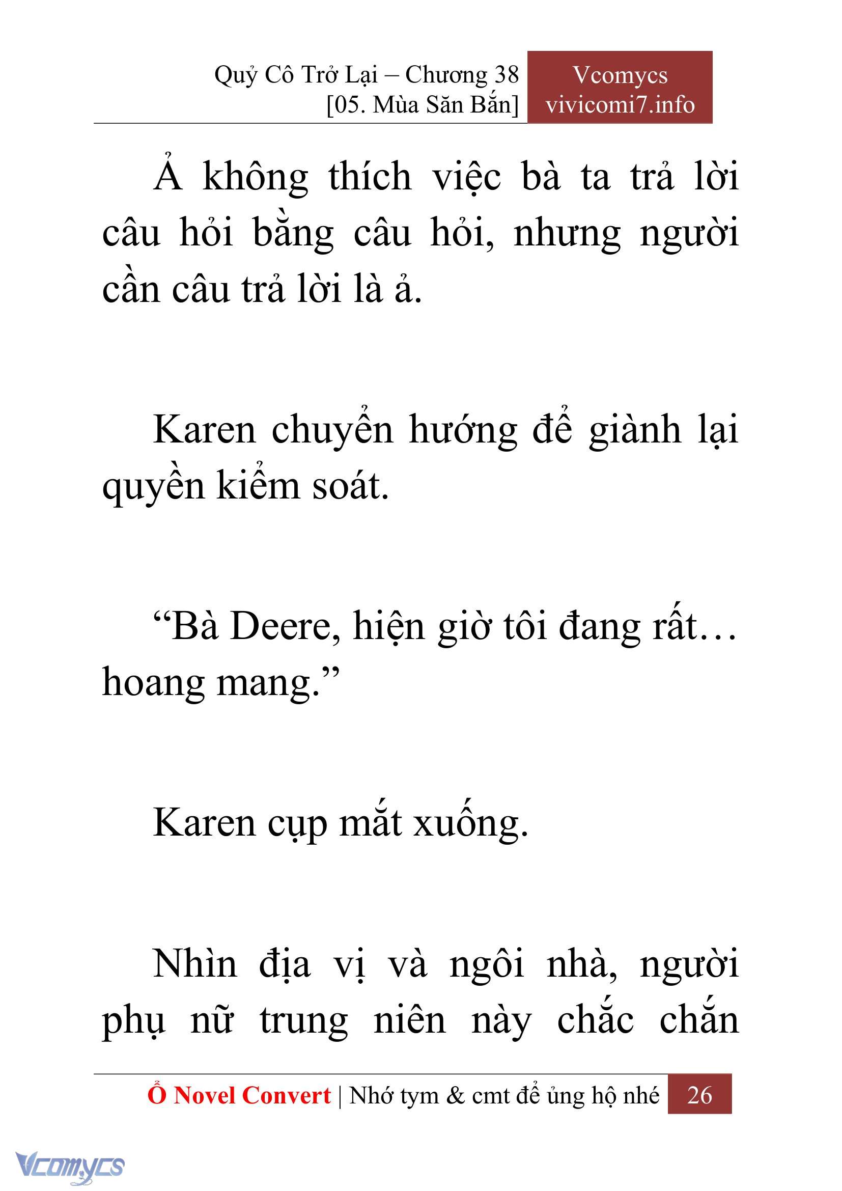 [Novel] Quý Cô Trở Lại Chap 38 - Trang 2