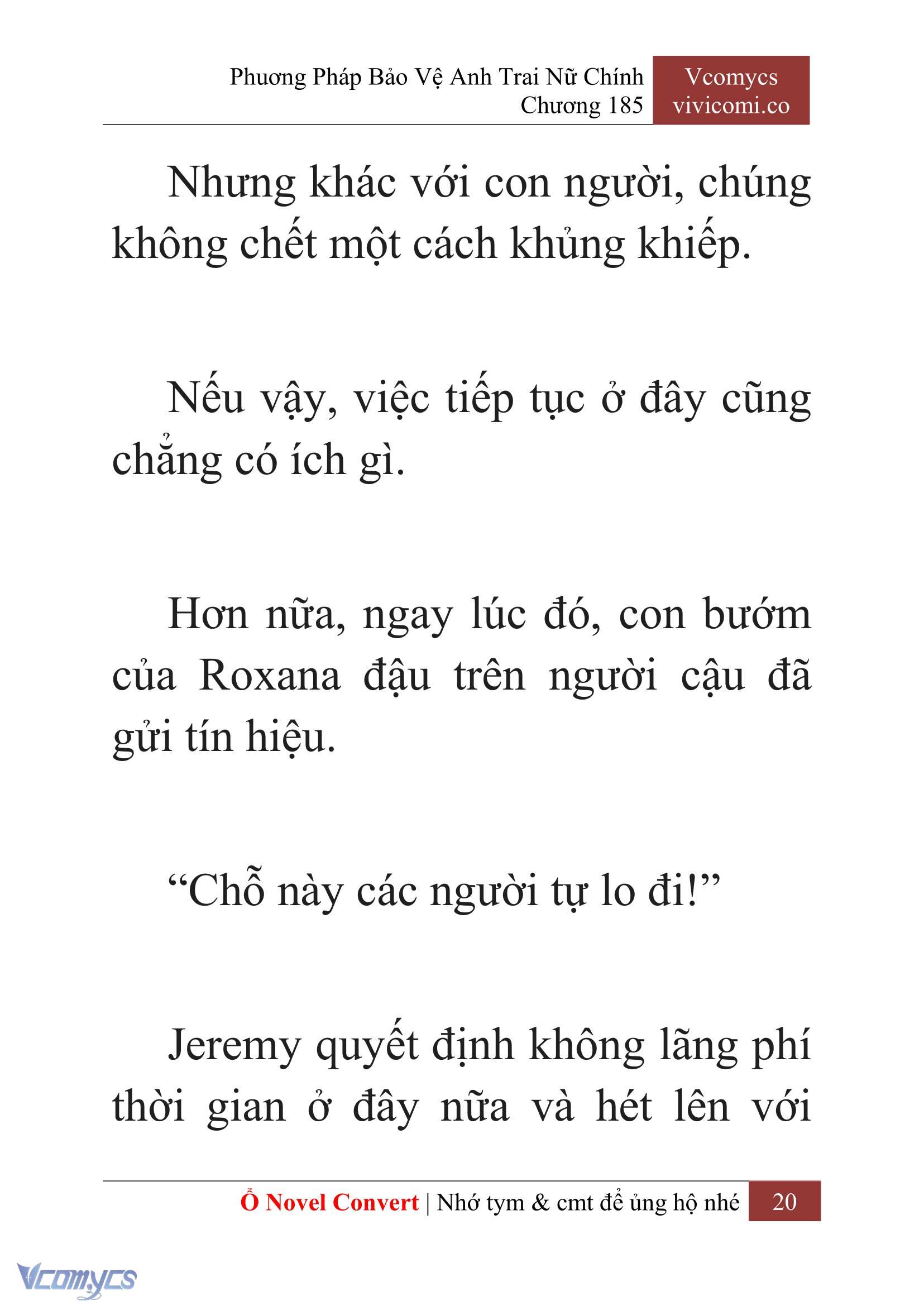 [Novel] Phương Pháp Bảo Vệ Anh Trai Nữ Chính Chap 185 - Trang 2
