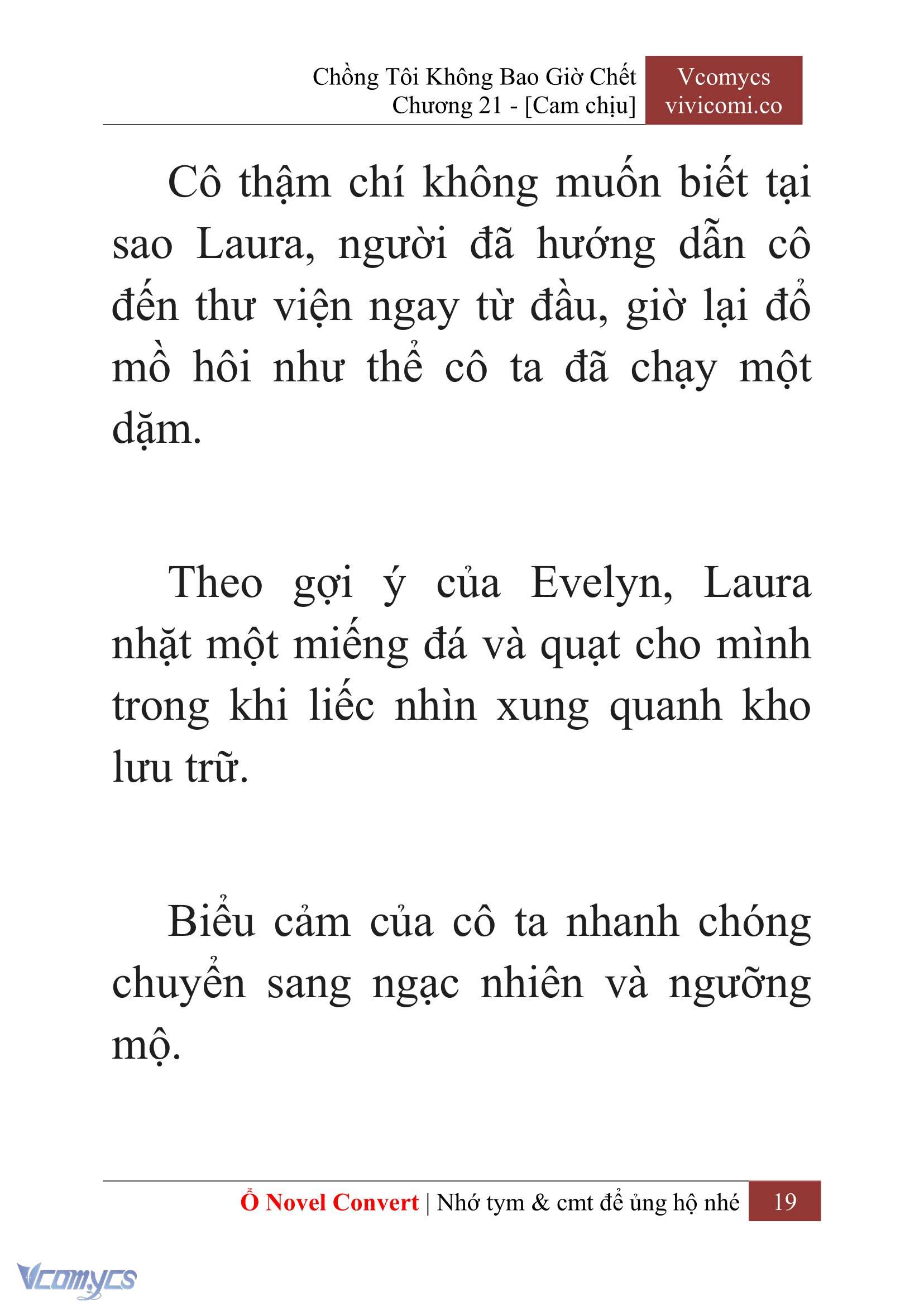 [Novel] Chồng Tôi Không Bao Giờ Chết Chap 21 - Trang 2