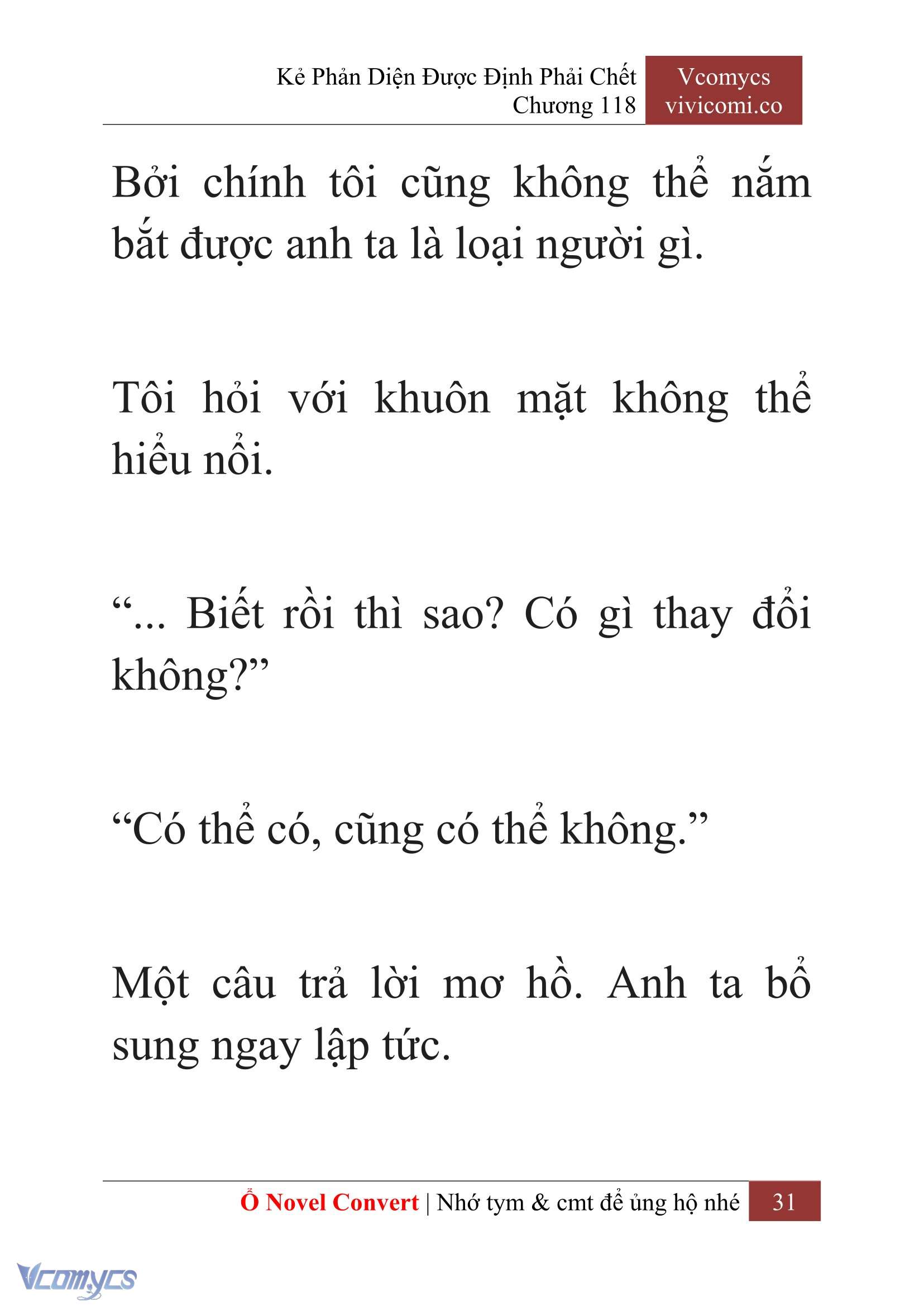 [Novel] Kẻ Phản Diện Được Định Phải Chết Chap 118 - Trang 2