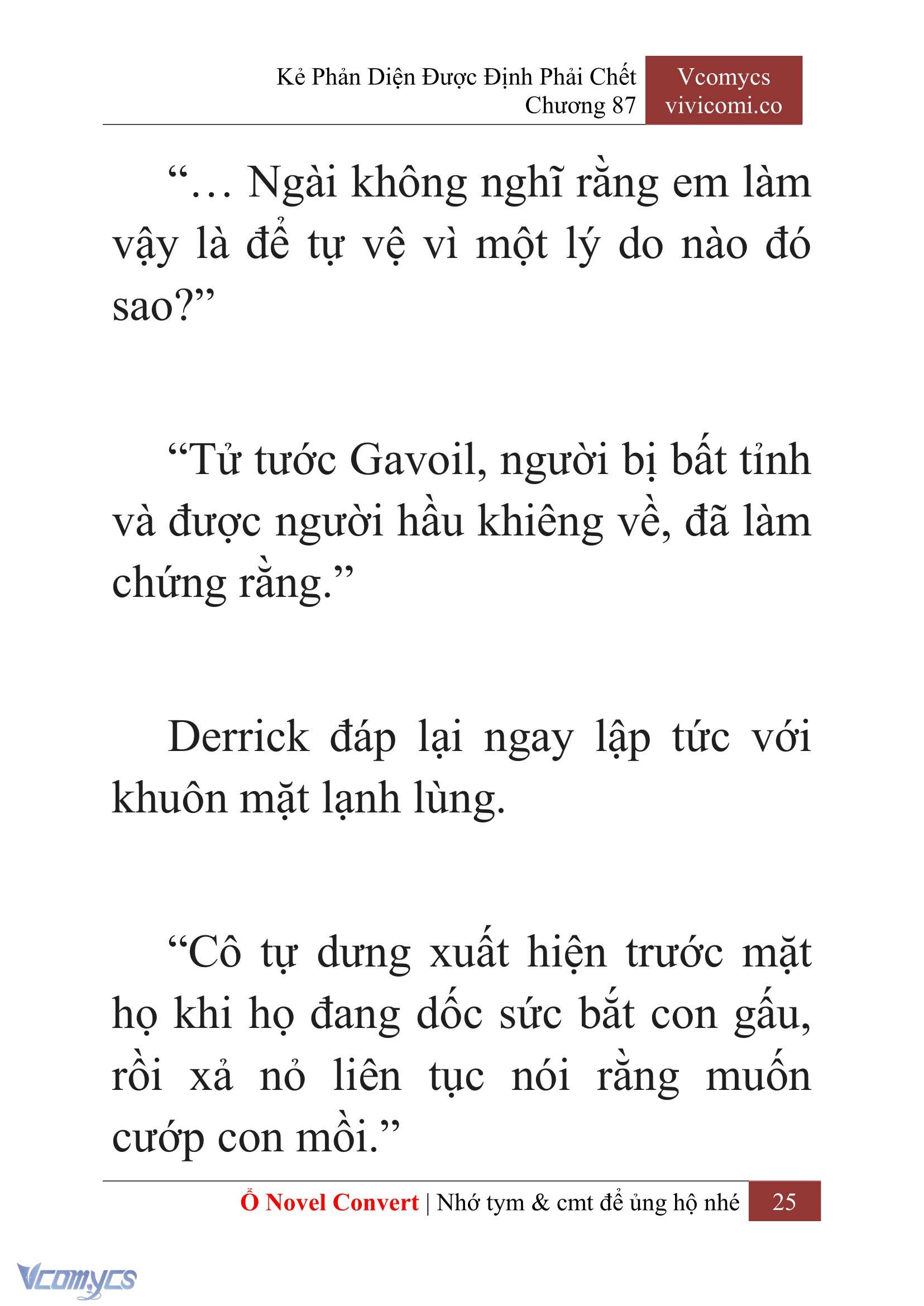[Novel] Kẻ Phản Diện Được Định Phải Chết Chap 87 - Next Chap 88