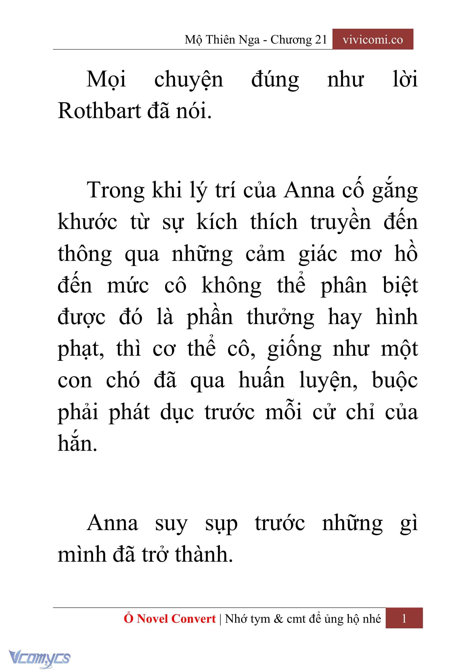 [Novel] Mộ Thiên Nga Chap 21 - Next Chap 22