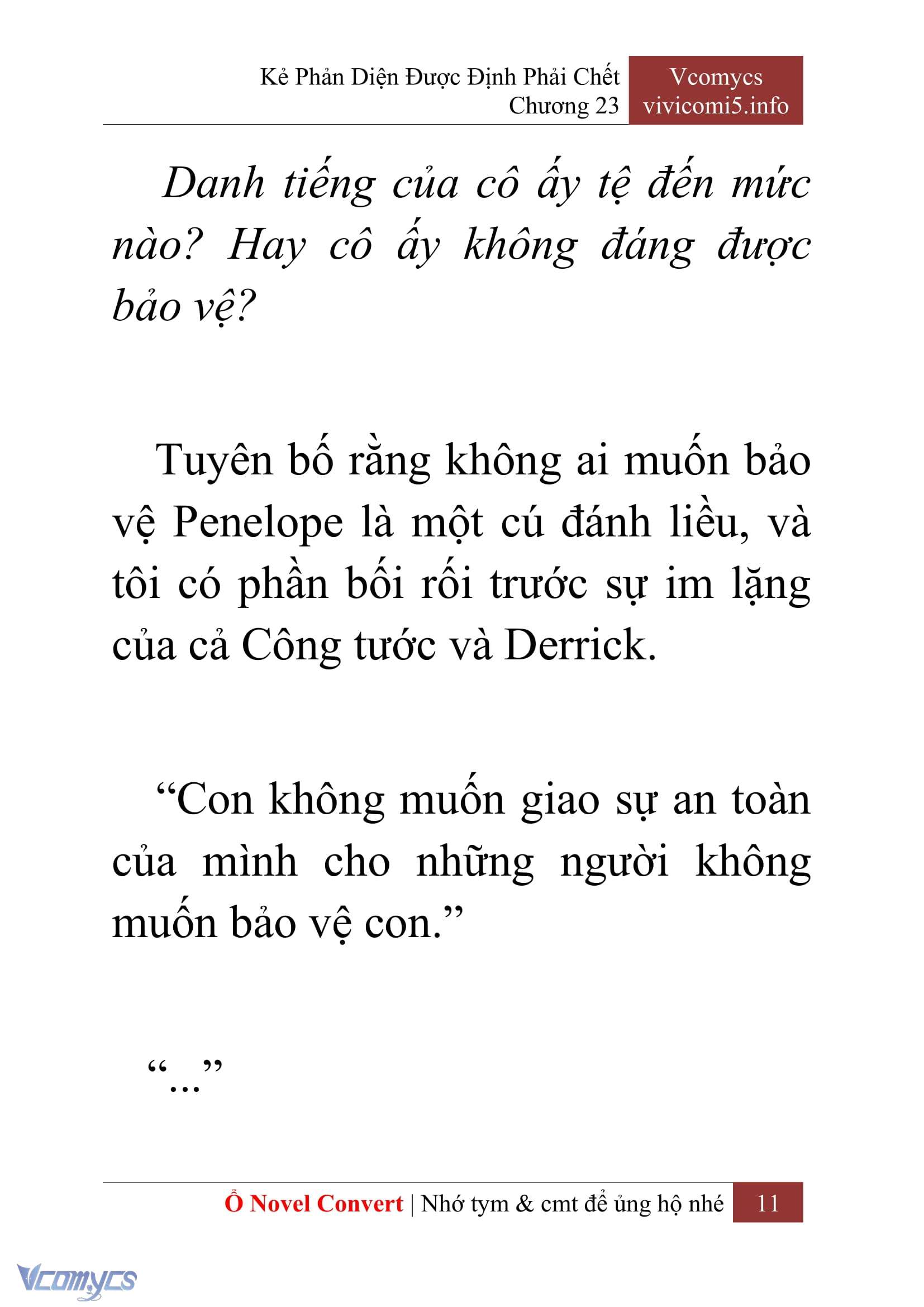 [Novel] Kẻ Phản Diện Được Định Phải Chết Chap 23 - Next Chap 24