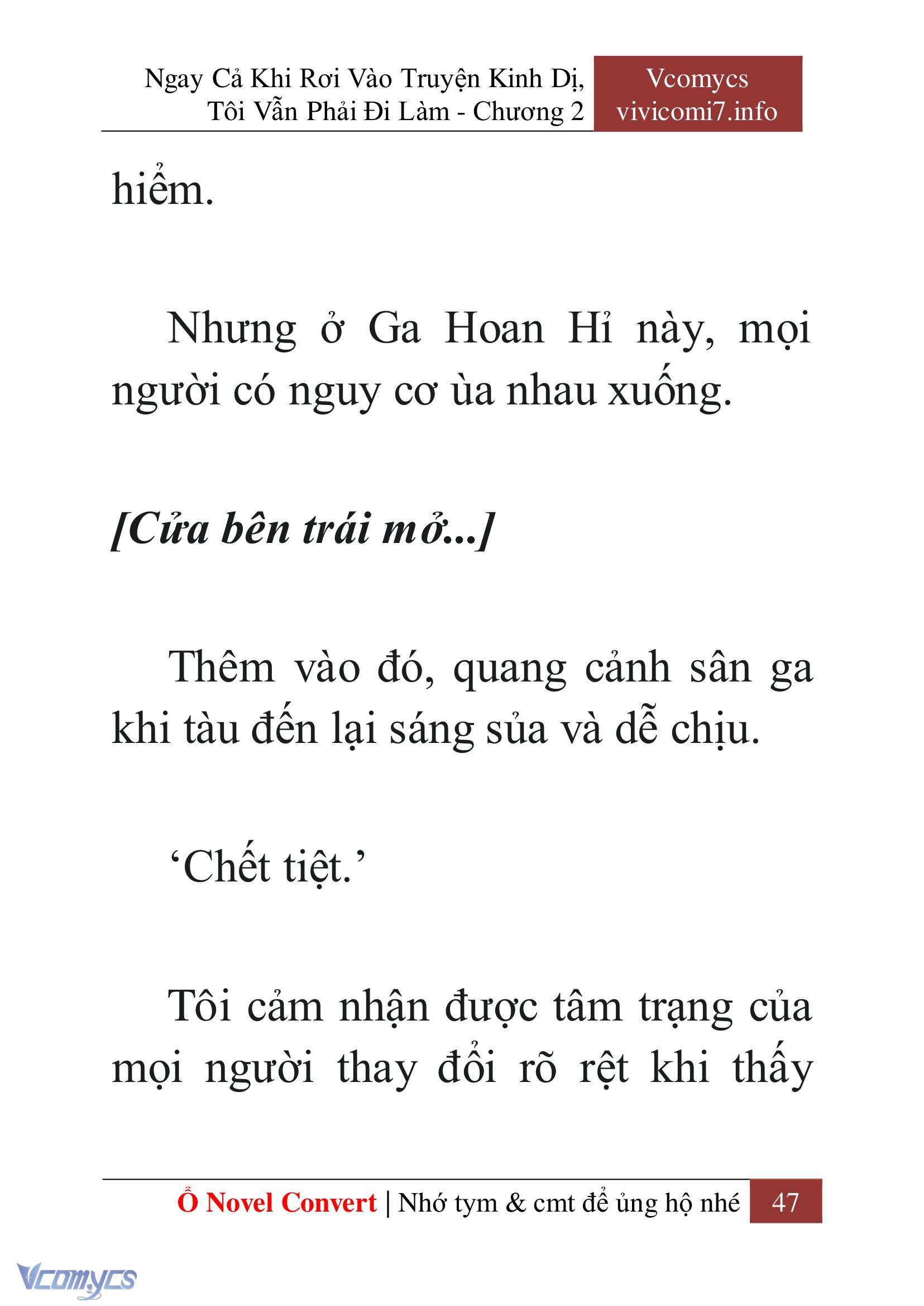 [Novel] Ngay Cả Khi Rơi Vào Truyện Kinh Dị, Tôi Vẫn Phải Đi Làm Chap 2 - Trang 2