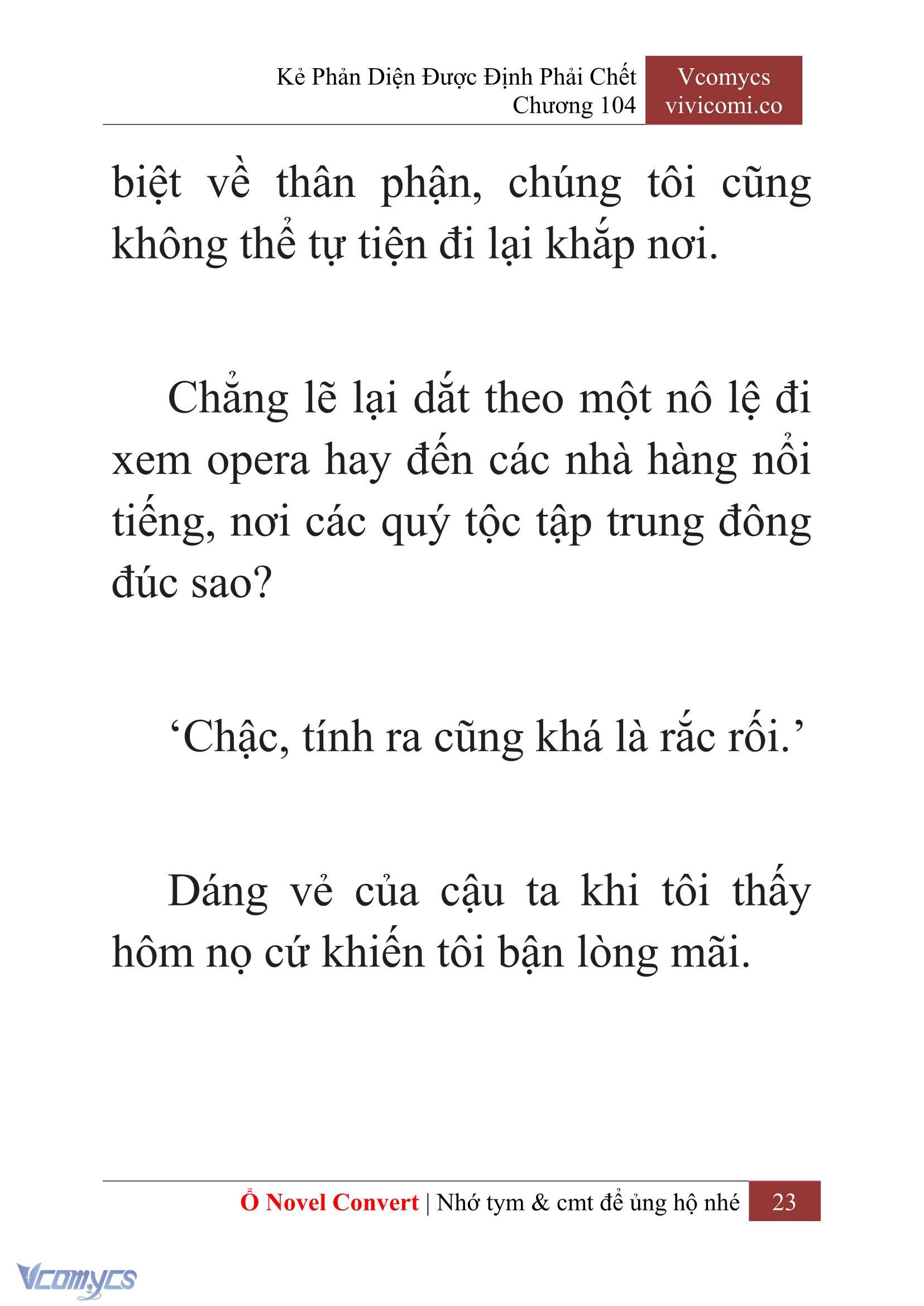 [Novel] Kẻ Phản Diện Được Định Phải Chết Chap 104 - Trang 2