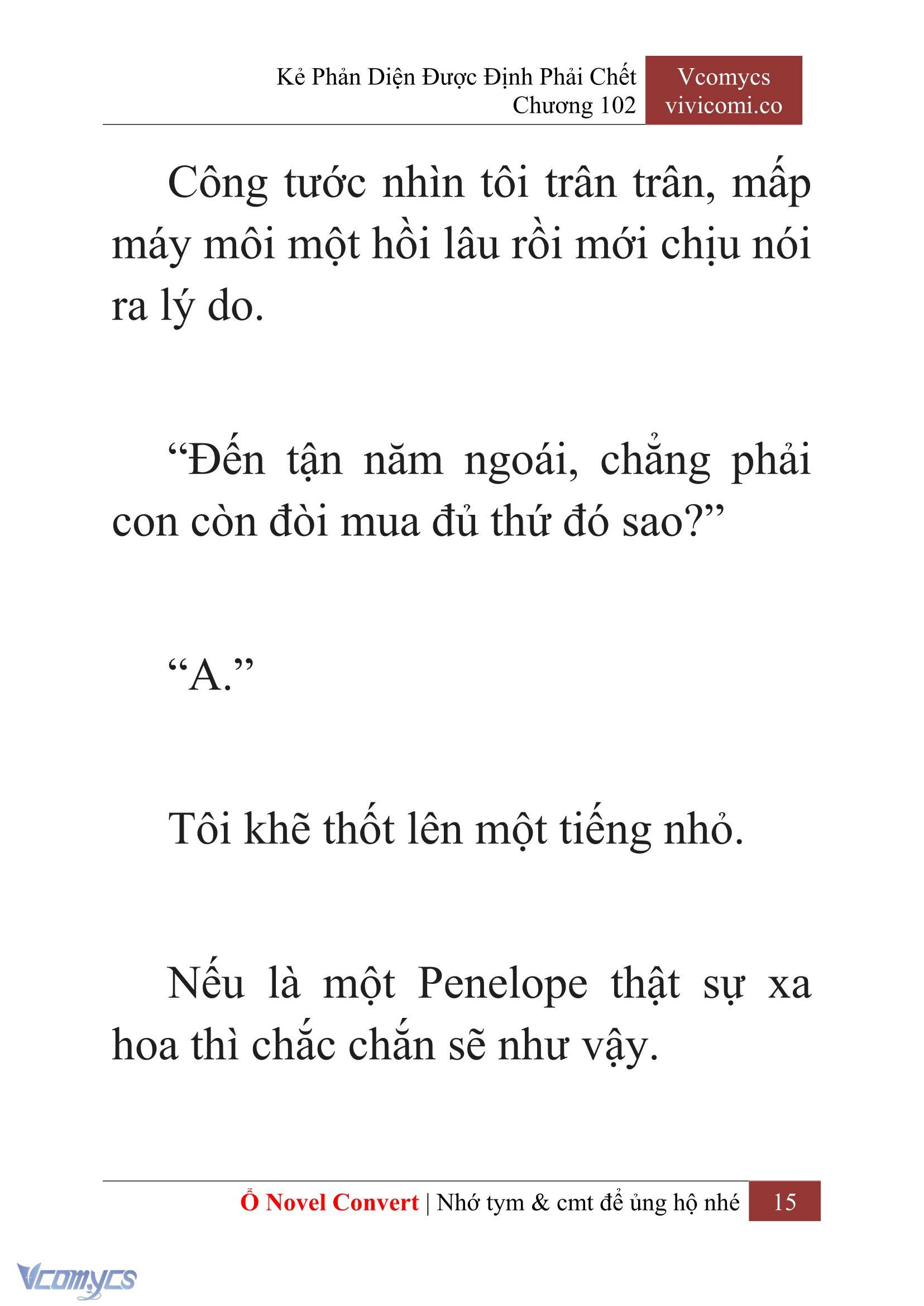 [Novel] Kẻ Phản Diện Được Định Phải Chết Chap 102 - Trang 2