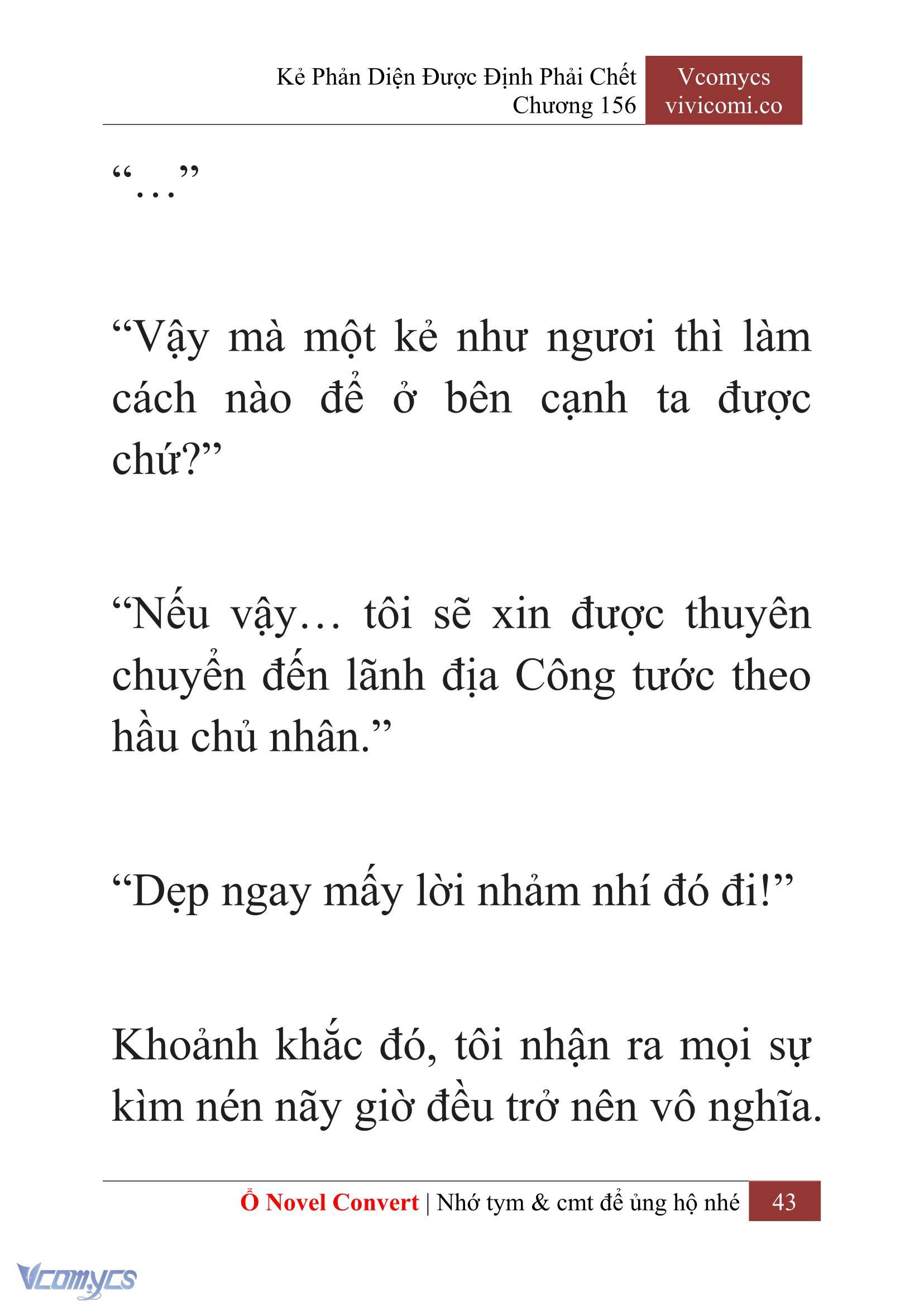 [Novel] Kẻ Phản Diện Được Định Phải Chết Chap 156 - Trang 2