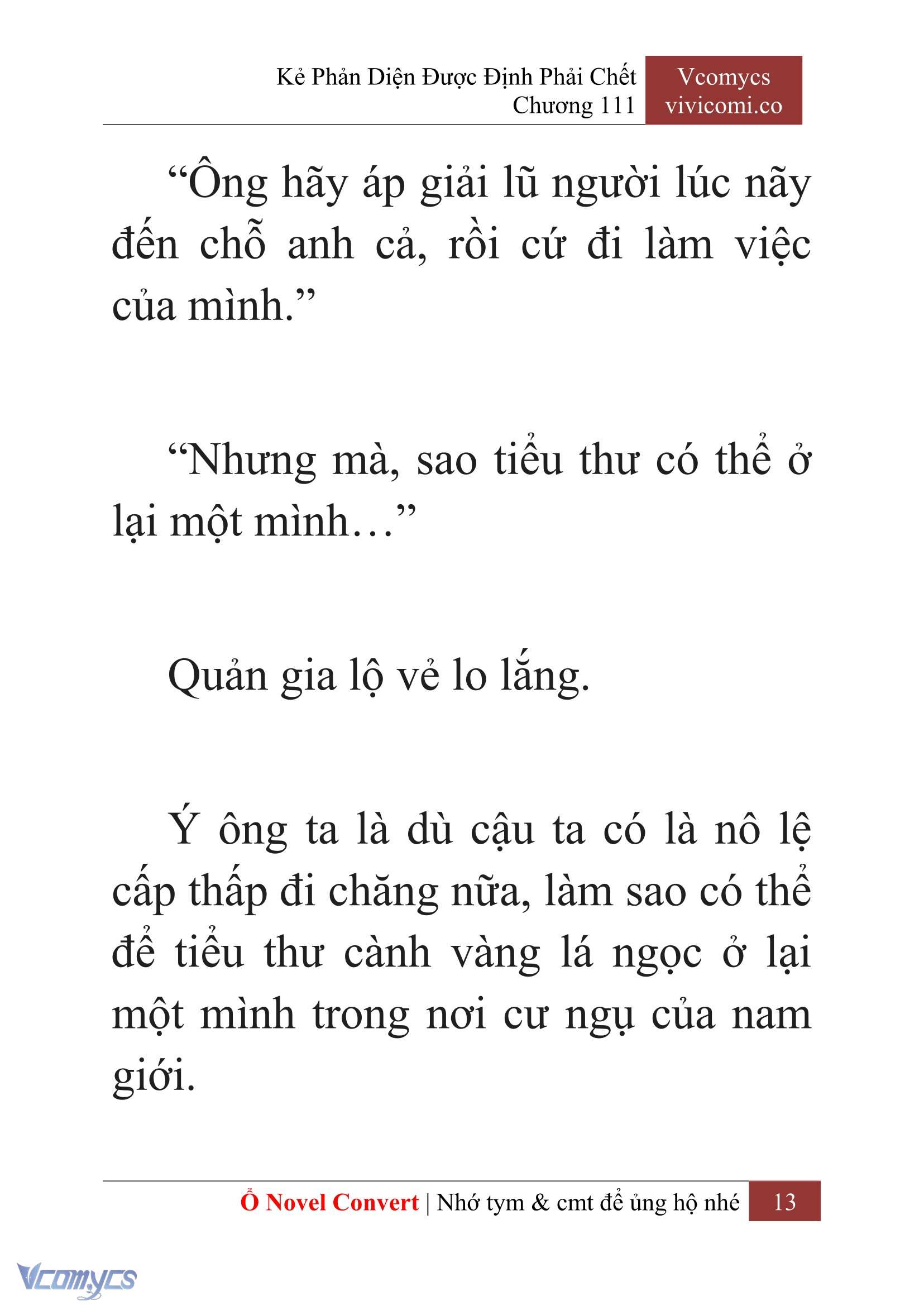 [Novel] Kẻ Phản Diện Được Định Phải Chết Chap 111 - Trang 2