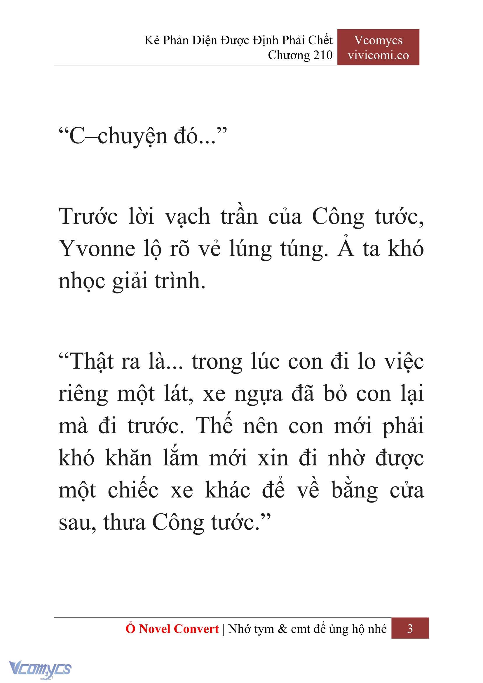 [Novel] Kẻ Phản Diện Được Định Phải Chết Chap 210 - Trang 2