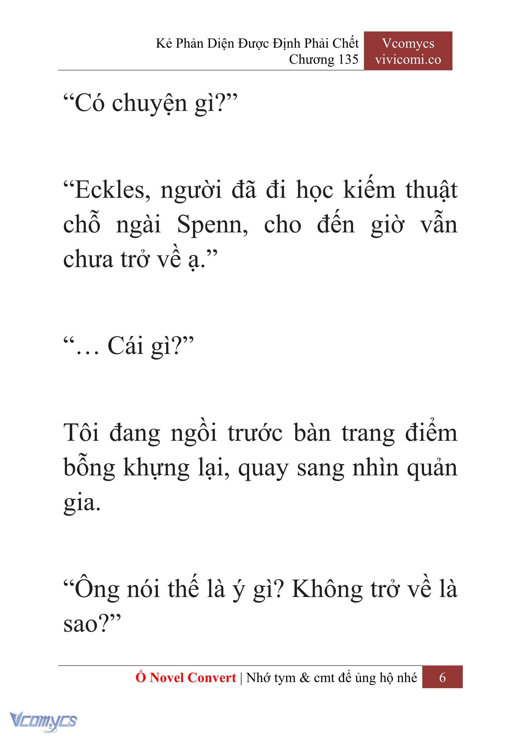 [Novel] Kẻ Phản Diện Được Định Phải Chết Chap 135 - Trang 2
