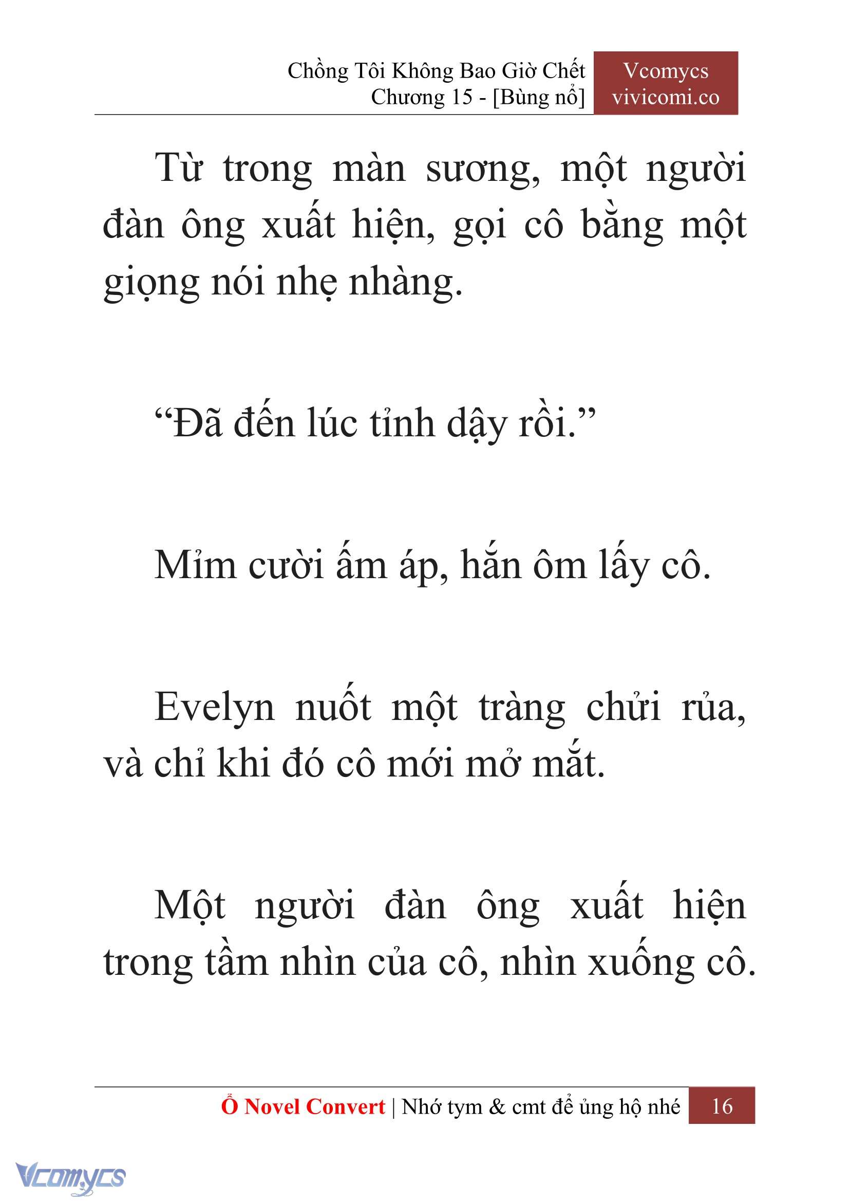 [Novel] Chồng Tôi Không Bao Giờ Chết Chap 15 - Trang 2