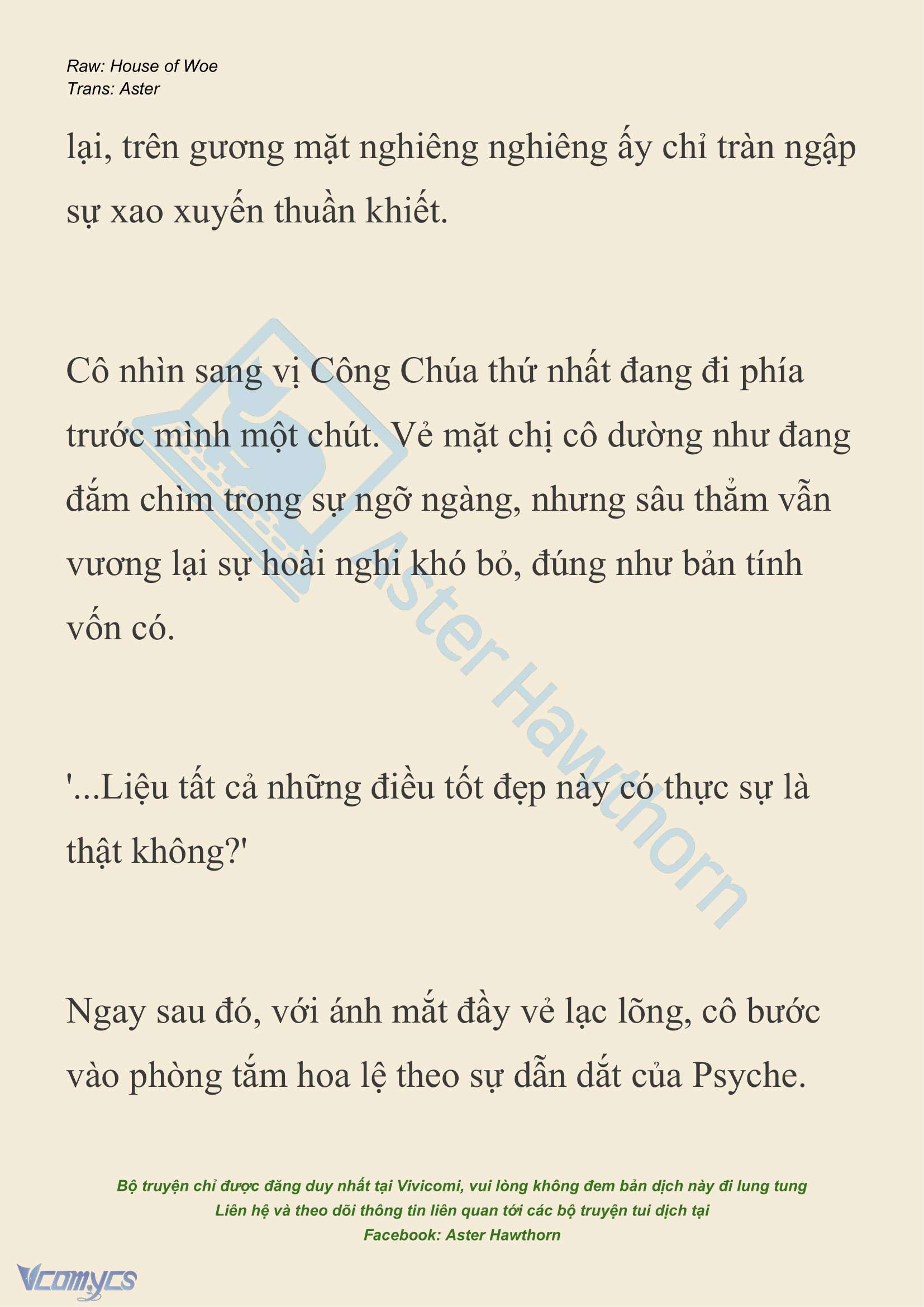 [NOVEL] Dành Cho Các Nữ Thần: Dành cho Psyche Chap 31 - Trang 2