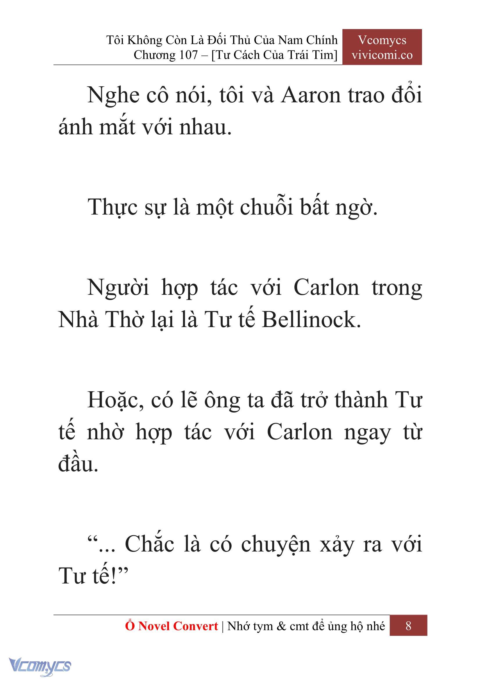 [Novel] Tôi Không Còn Là Đối Thủ Của Nam Chính Chap 107 - Trang 2