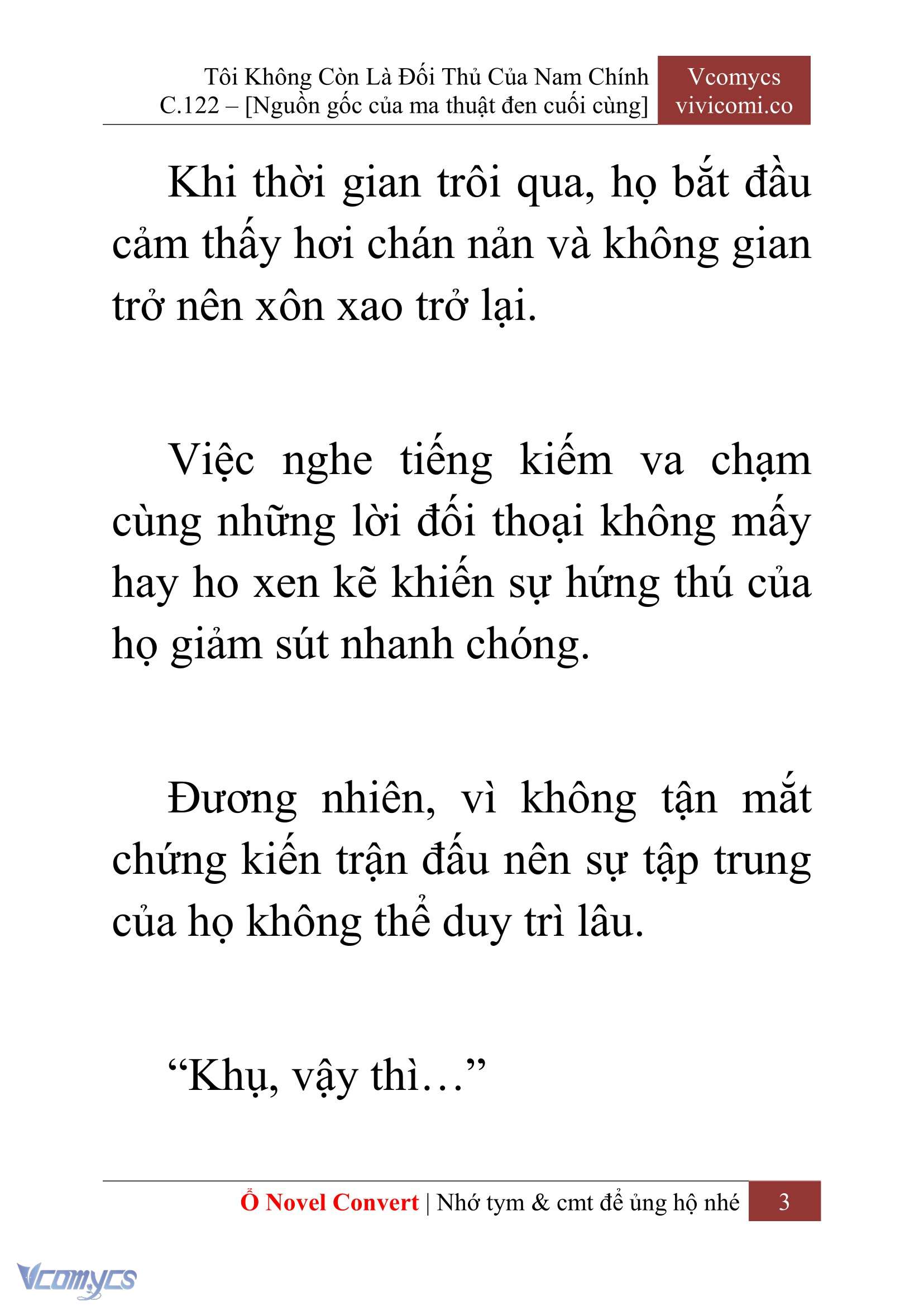 [Novel] Tôi Không Còn Là Đối Thủ Của Nam Chính Chap 122 - Trang 2