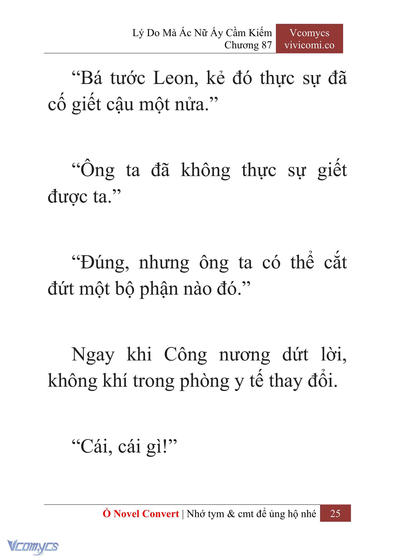 [Novel] Lý Do Mà Ác Nữ Ấy Cầm Kiếm Chap 87 - Next Chap 88