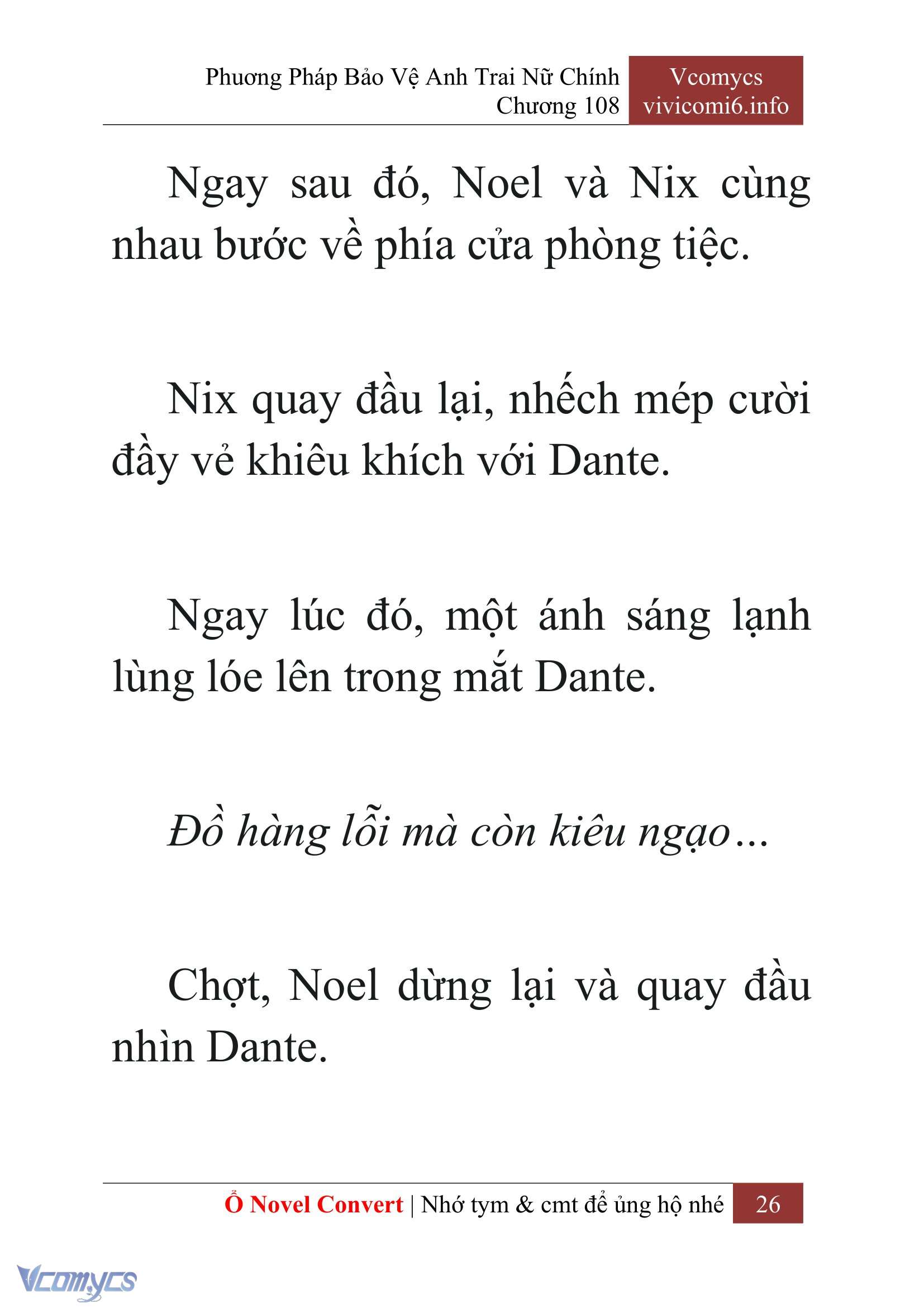 [Novel] Phương Pháp Bảo Vệ Anh Trai Nữ Chính Chap 108 - Trang 2