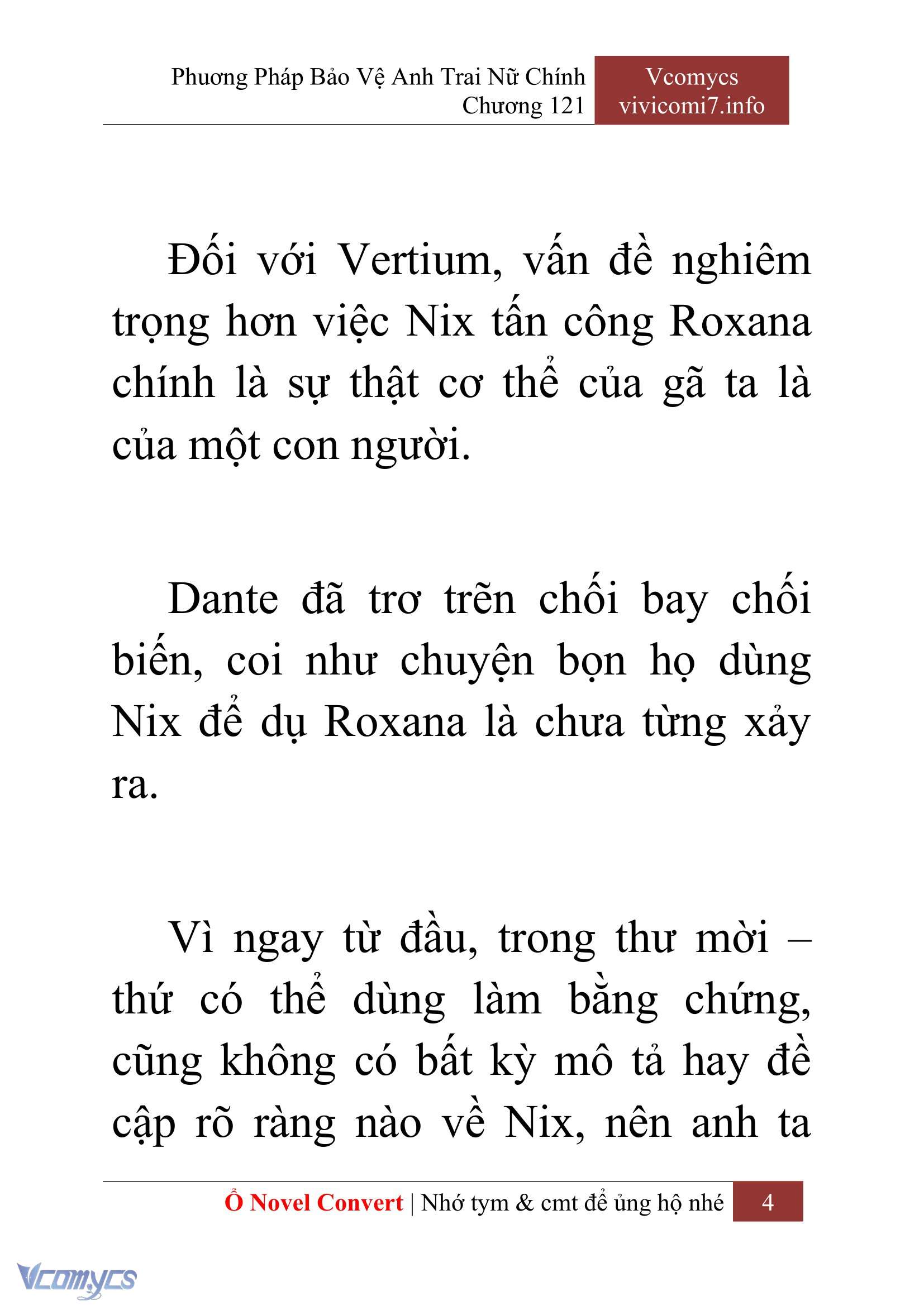 [Novel] Phương Pháp Bảo Vệ Anh Trai Nữ Chính Chap 121 - Trang 2