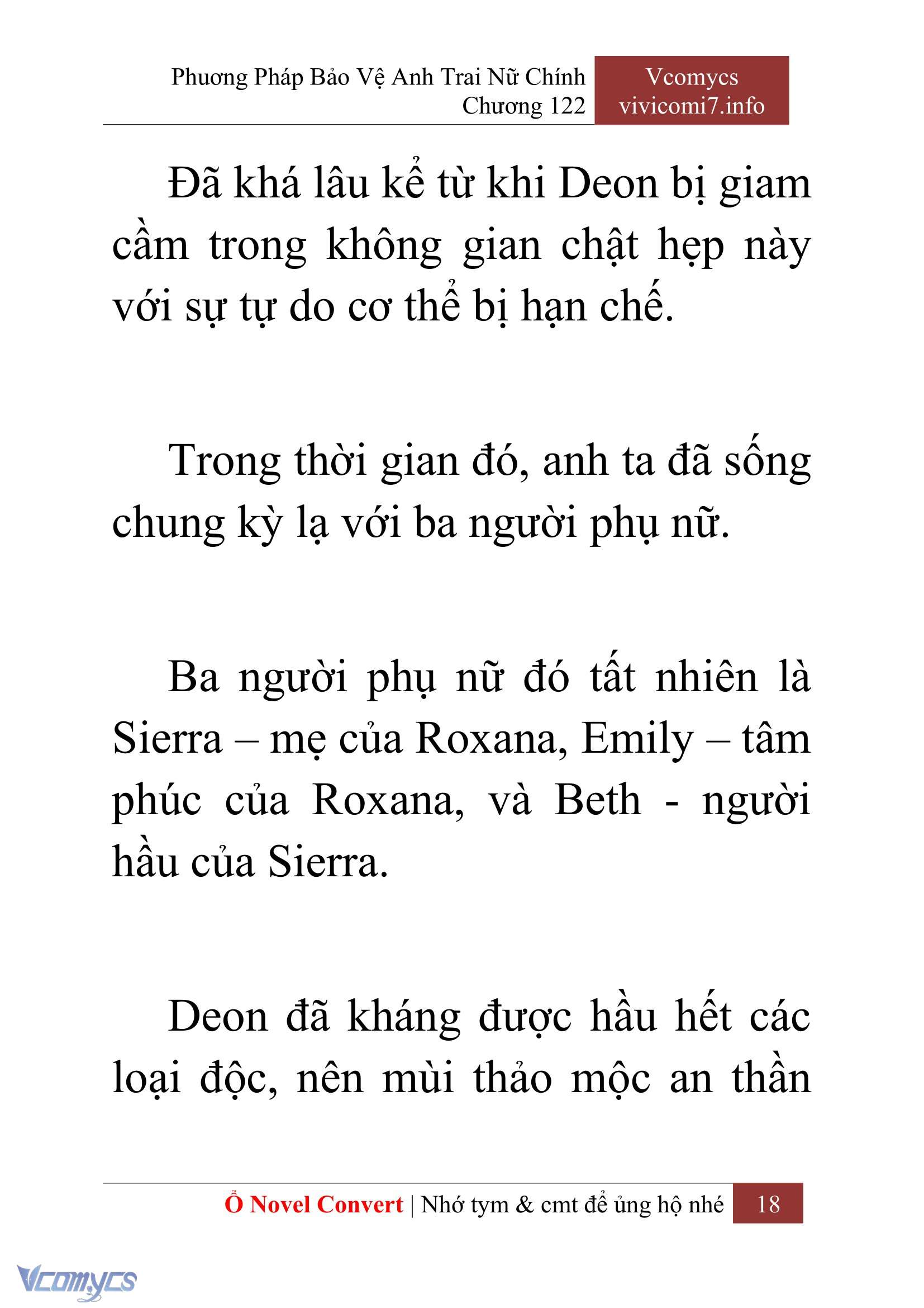 [Novel] Phương Pháp Bảo Vệ Anh Trai Nữ Chính Chap 122 - Trang 2