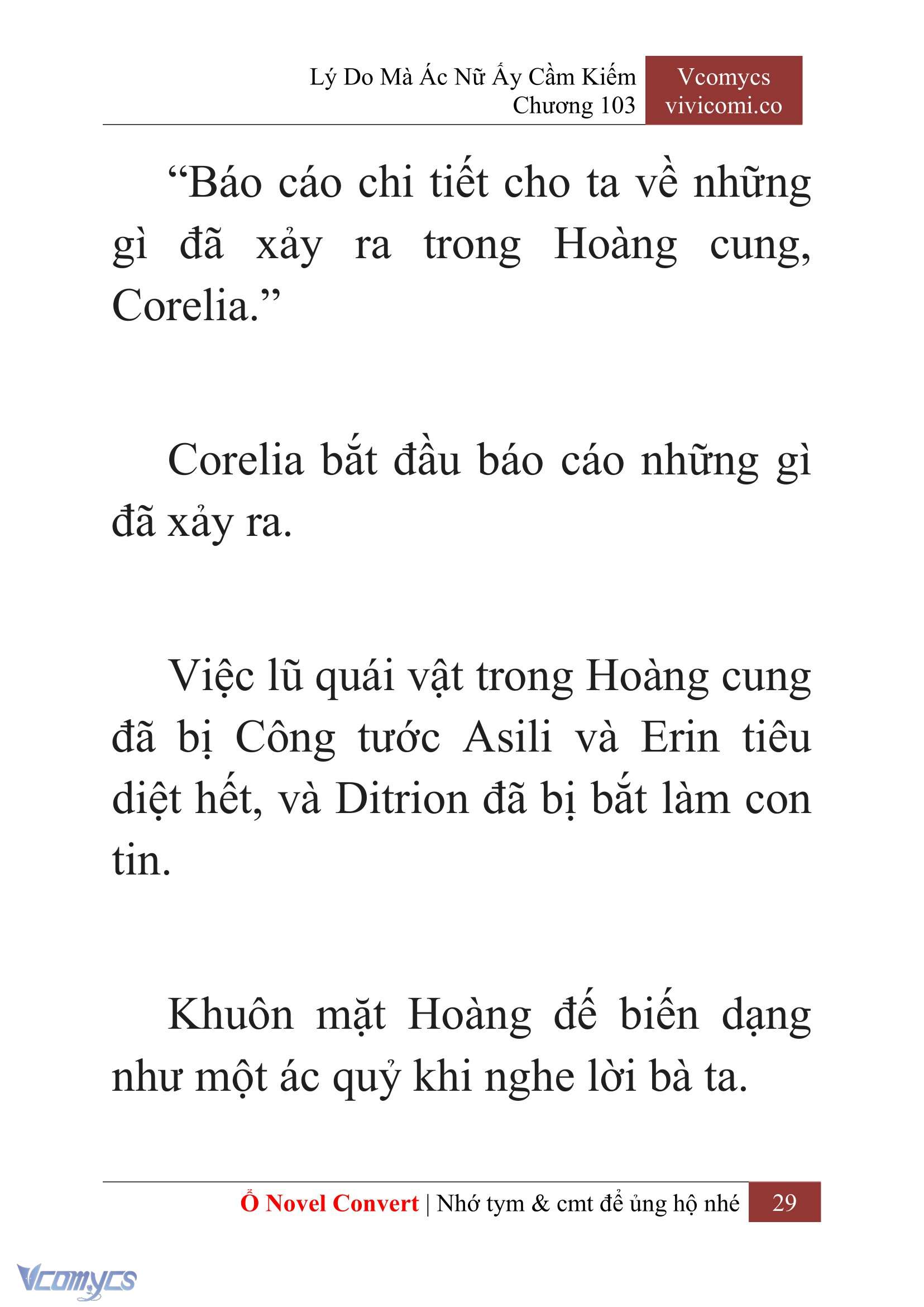 [Novel] Lý Do Mà Ác Nữ Ấy Cầm Kiếm Chap 103 - Next Chap 104