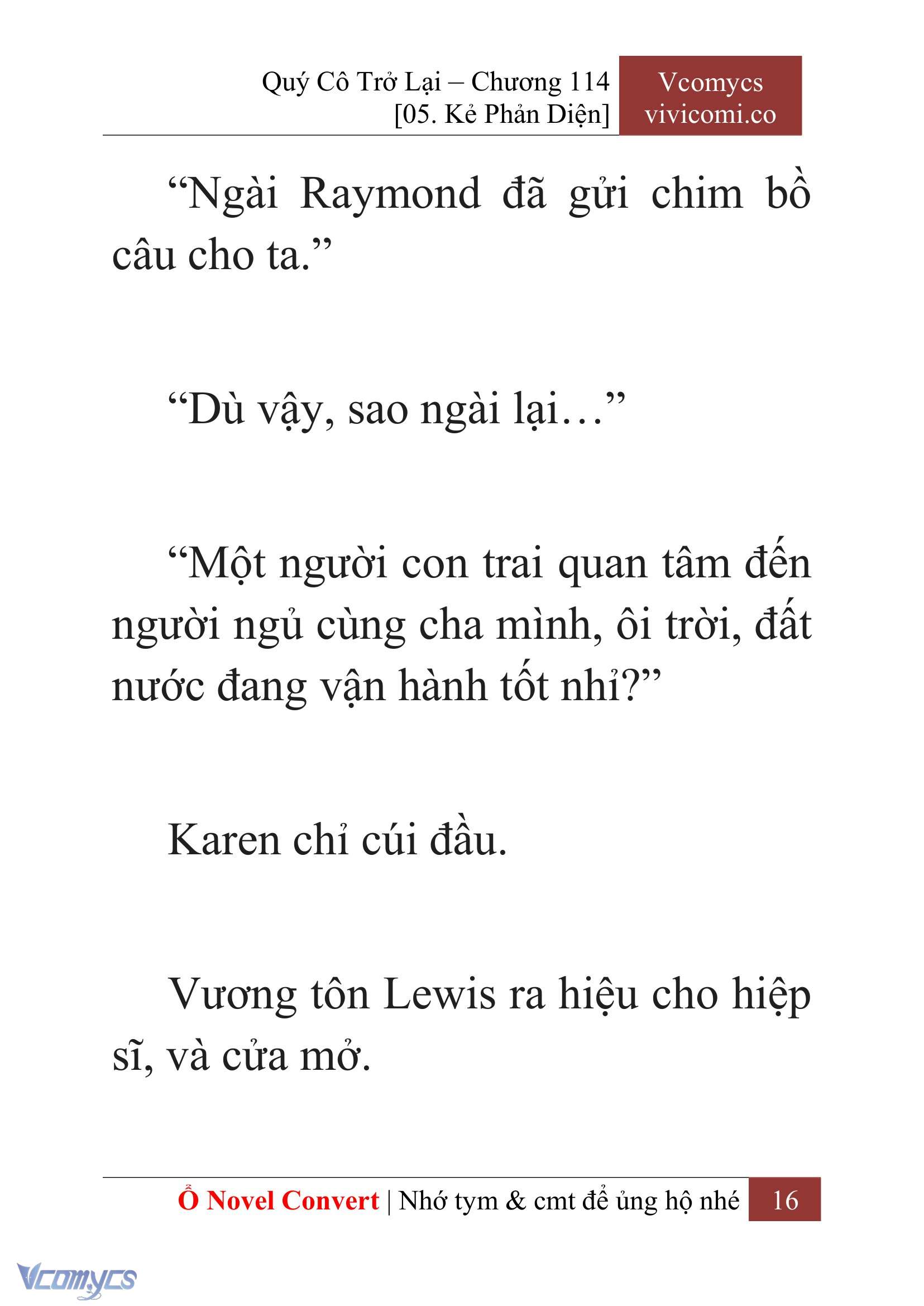 [Novel] Quý Cô Trở Lại Chap 114 - Trang 2