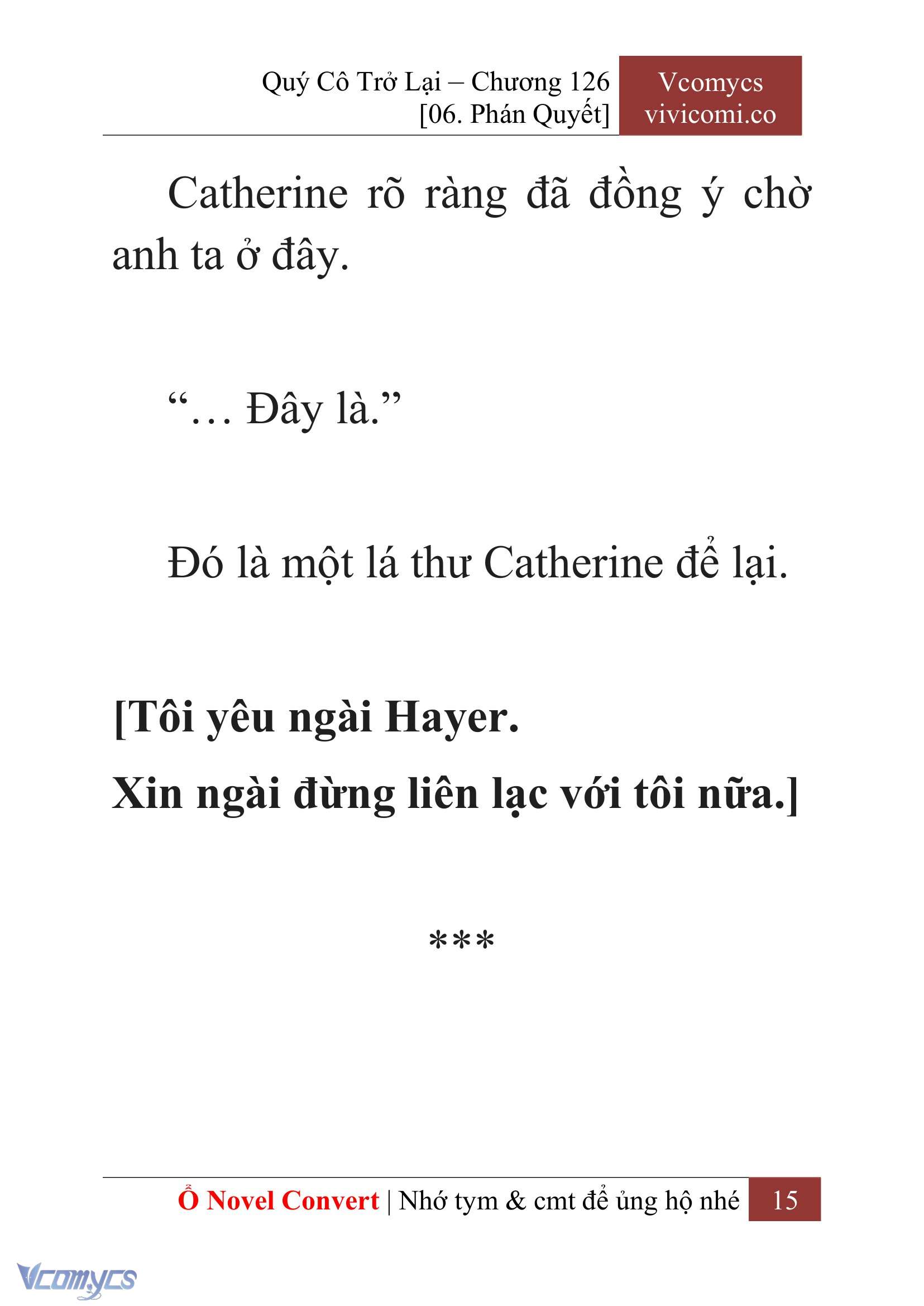 [Novel] Quý Cô Trở Lại Chap 126 - Trang 2