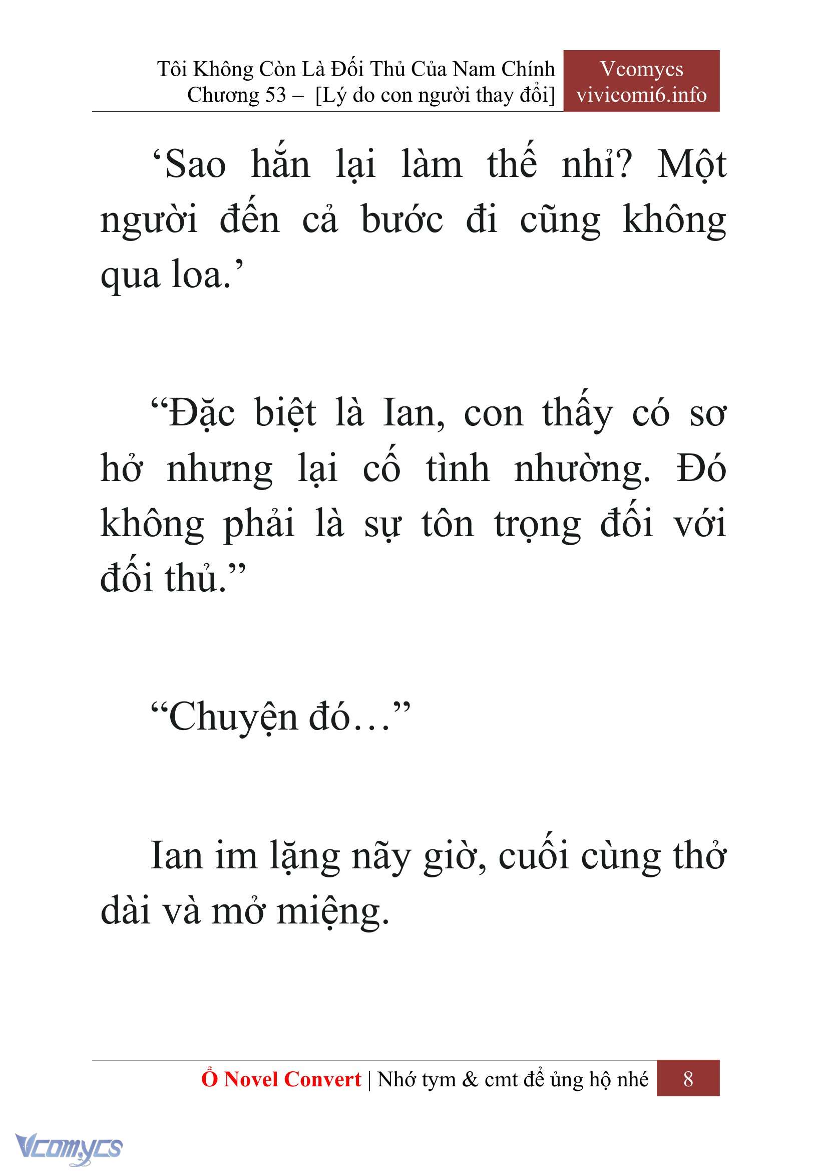[Novel] Tôi Không Còn Là Đối Thủ Của Nam Chính Chap 53 - Trang 2