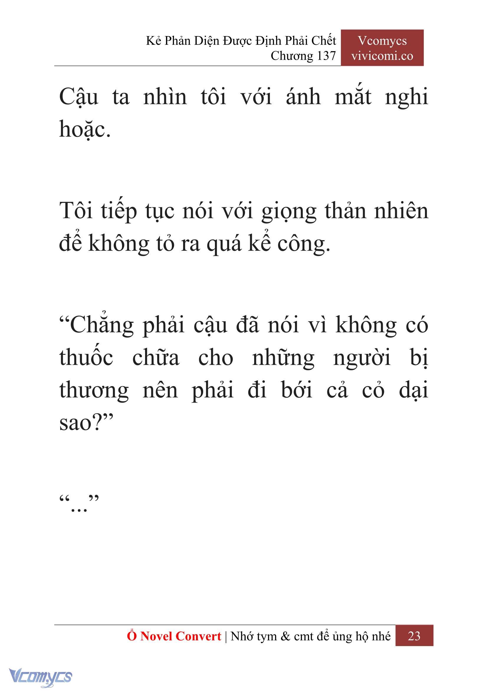 [Novel] Kẻ Phản Diện Được Định Phải Chết Chap 137 - Trang 2