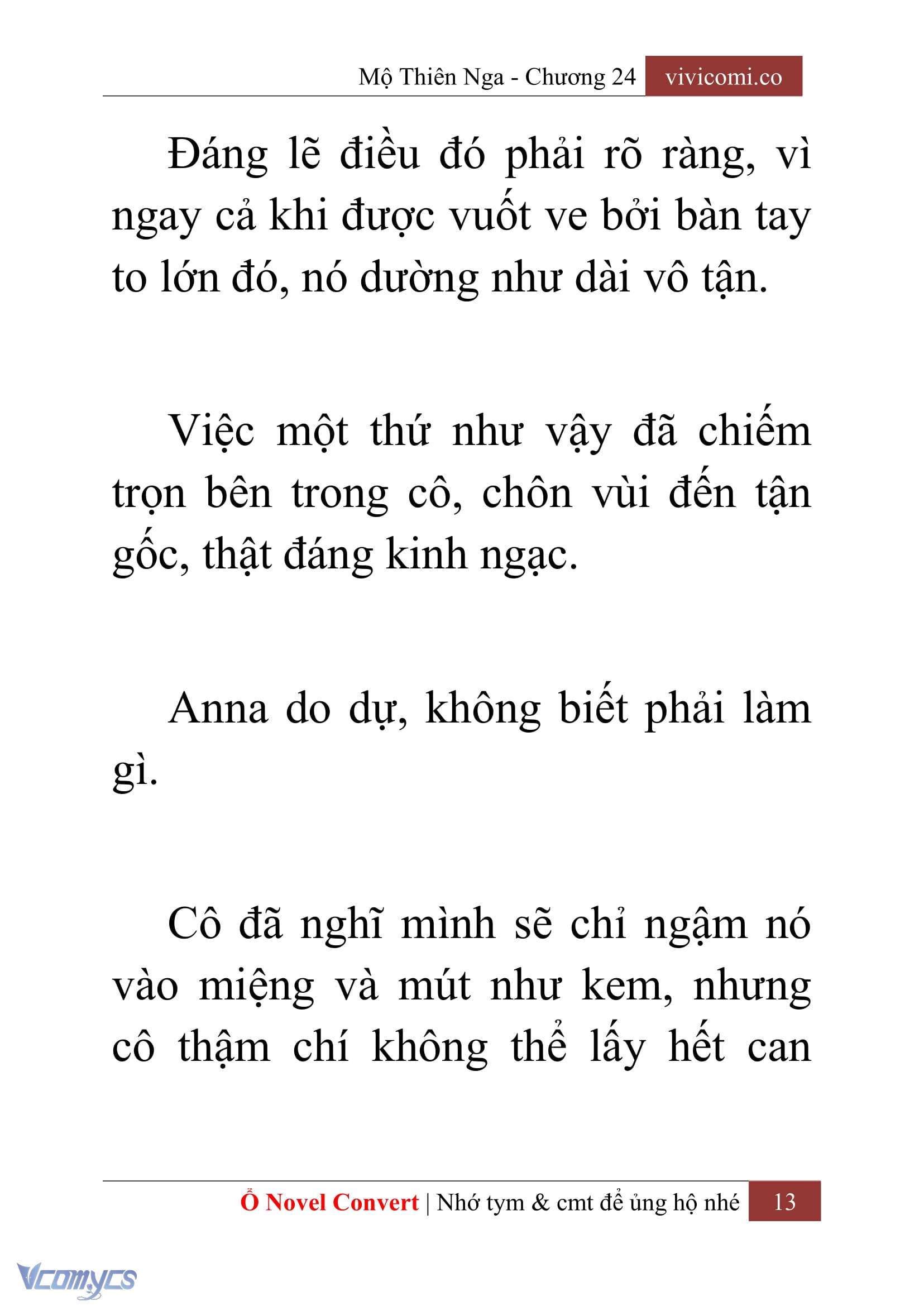 [Novel] Mộ Thiên Nga Chap 24 - Next Chap 25