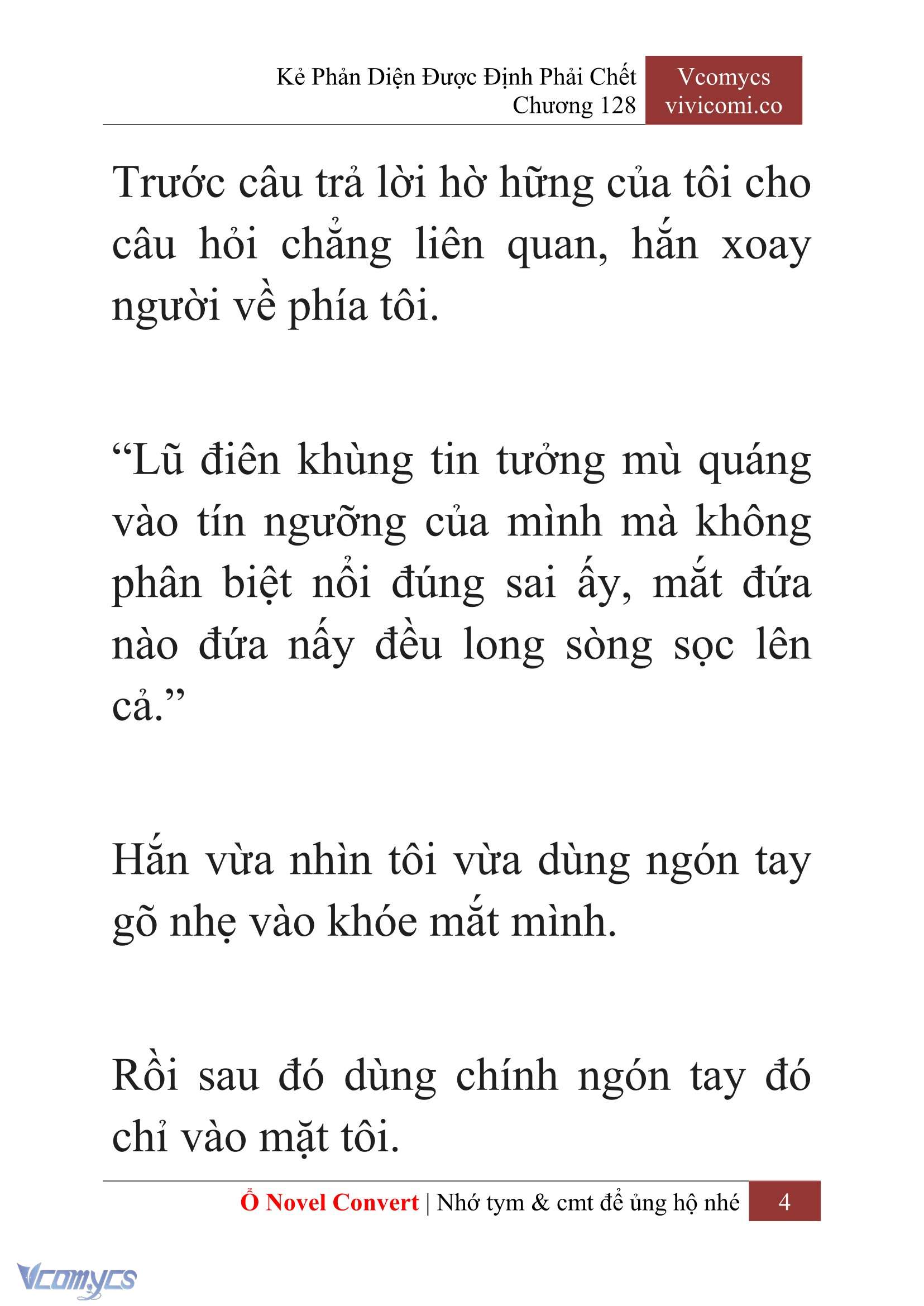[Novel] Kẻ Phản Diện Được Định Phải Chết Chap 128 - Trang 2