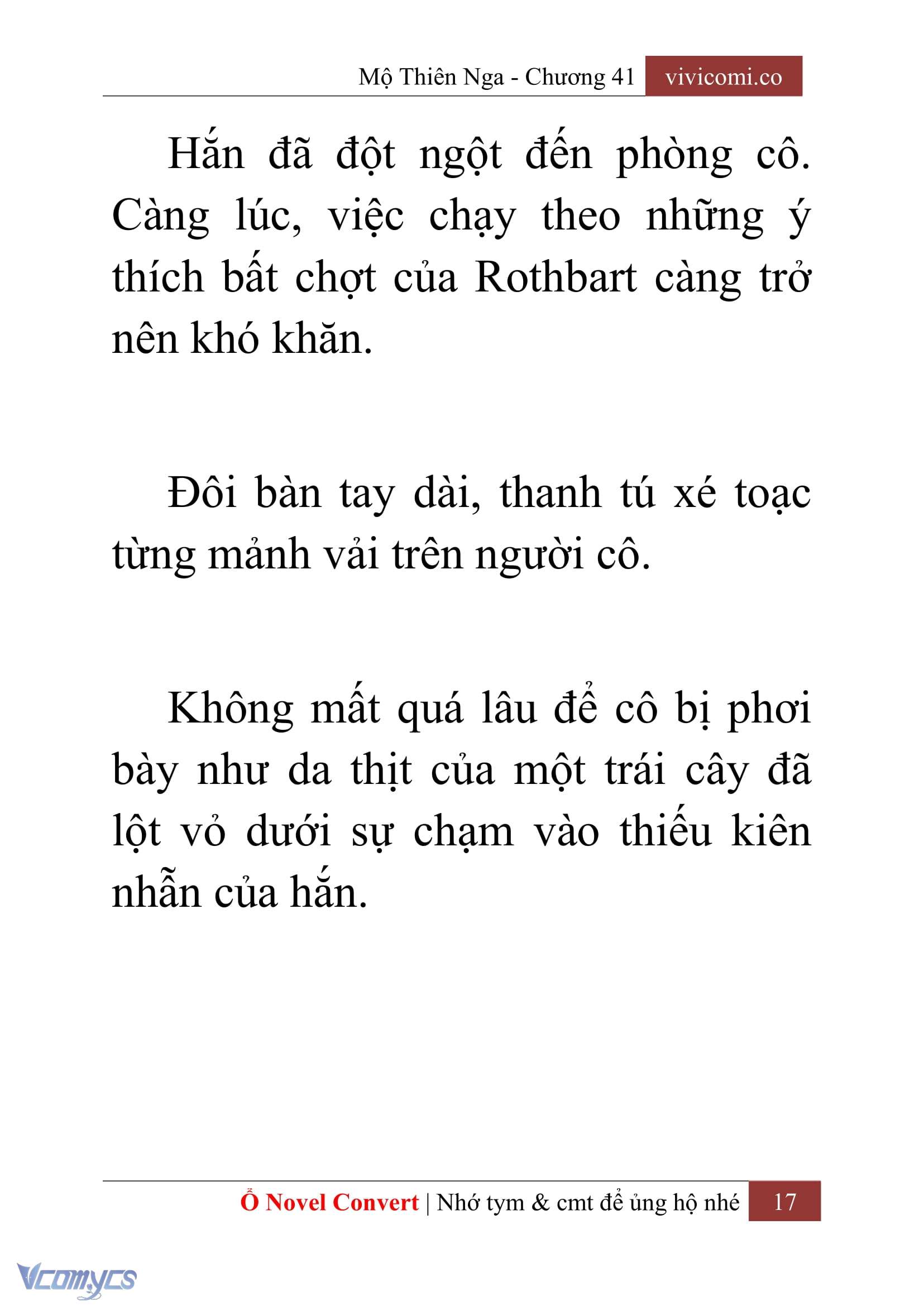 [Novel] Mộ Thiên Nga Chap 41 - Trang 2