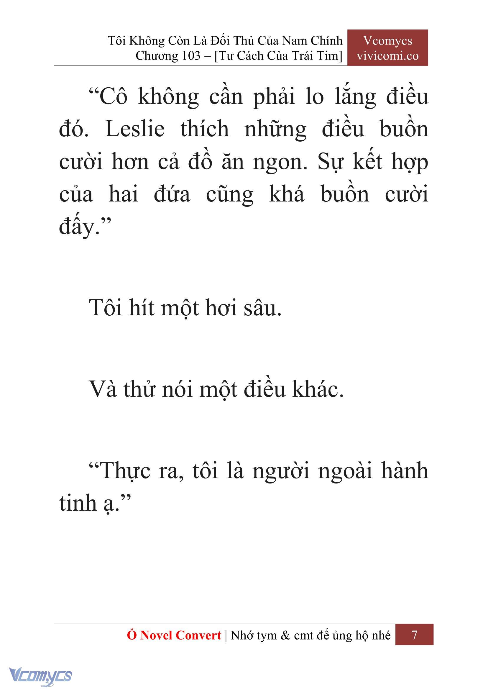 [Novel] Tôi Không Còn Là Đối Thủ Của Nam Chính Chap 103 - Trang 2
