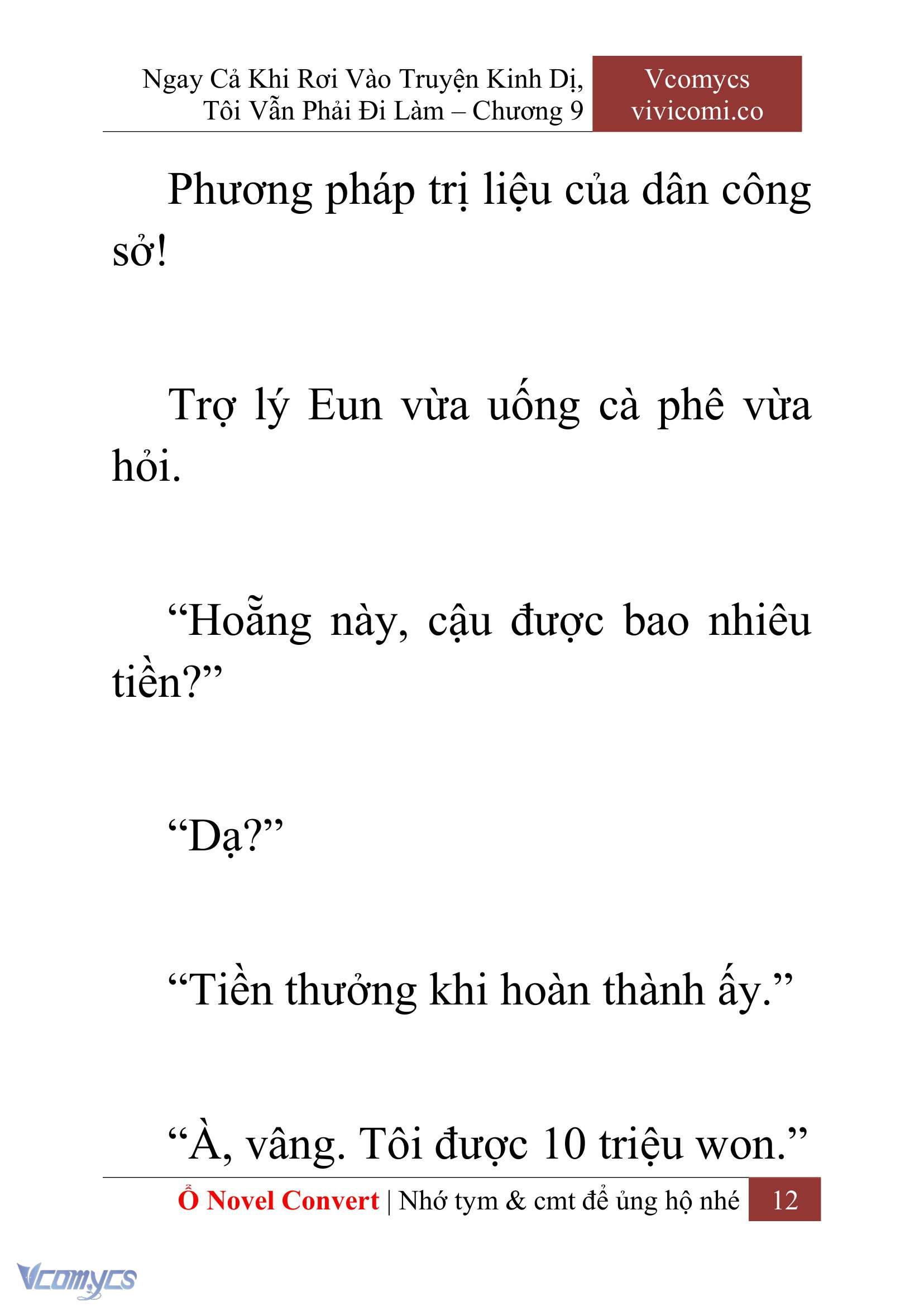 [Novel] Ngay Cả Khi Rơi Vào Truyện Kinh Dị, Tôi Vẫn Phải Đi Làm Chap 9 - Trang 2