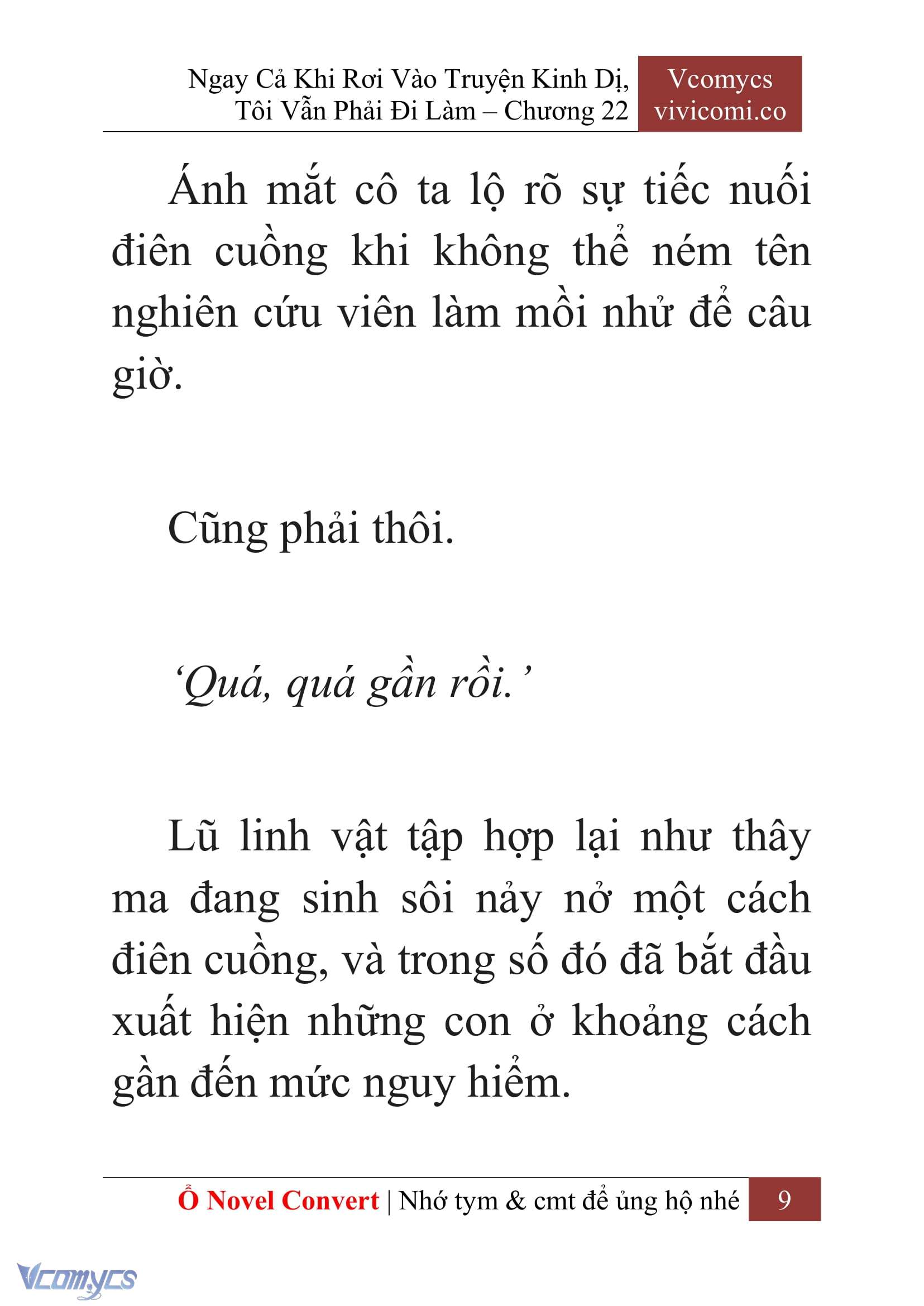 [Novel] Ngay Cả Khi Rơi Vào Truyện Kinh Dị, Tôi Vẫn Phải Đi Làm Chap 22 - Trang 2