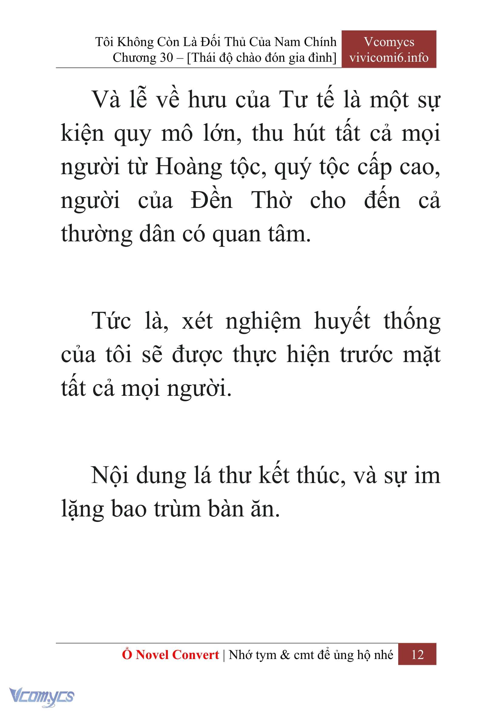 [Novel] Tôi Không Còn Là Đối Thủ Của Nam Chính Chap 30 - Trang 2