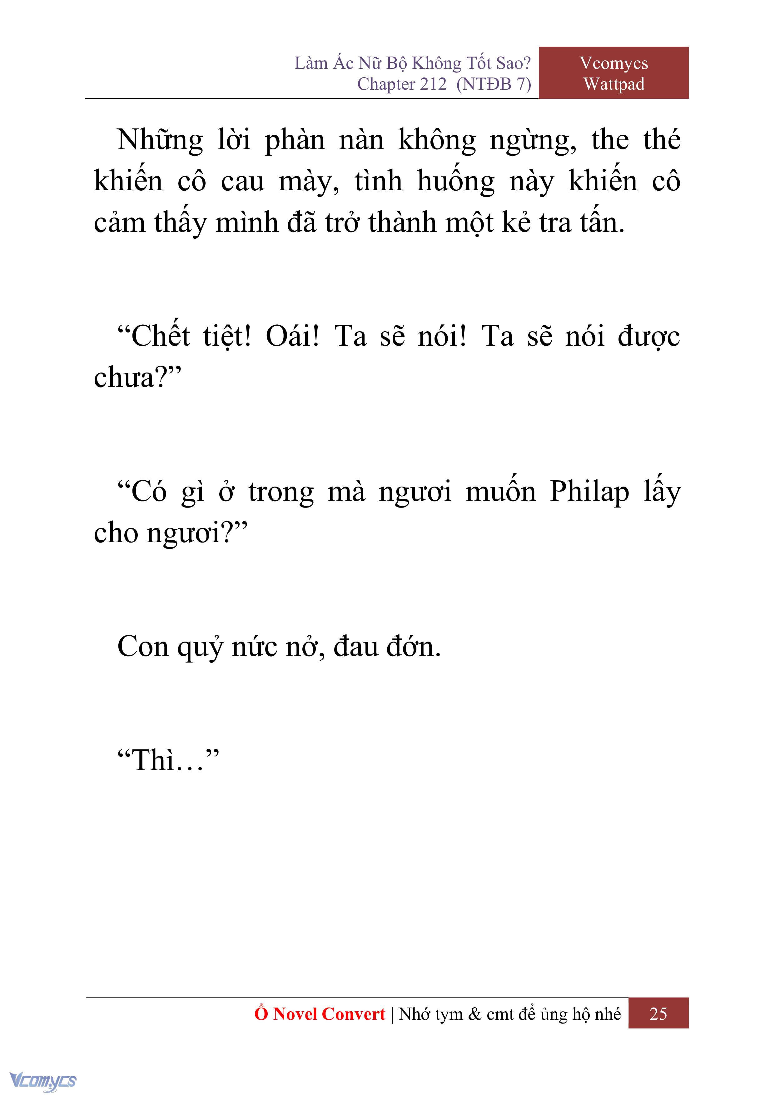 [Novel] Làm Ác Nữ Bộ Không Tốt Sao? Chap 212 - Trang 2