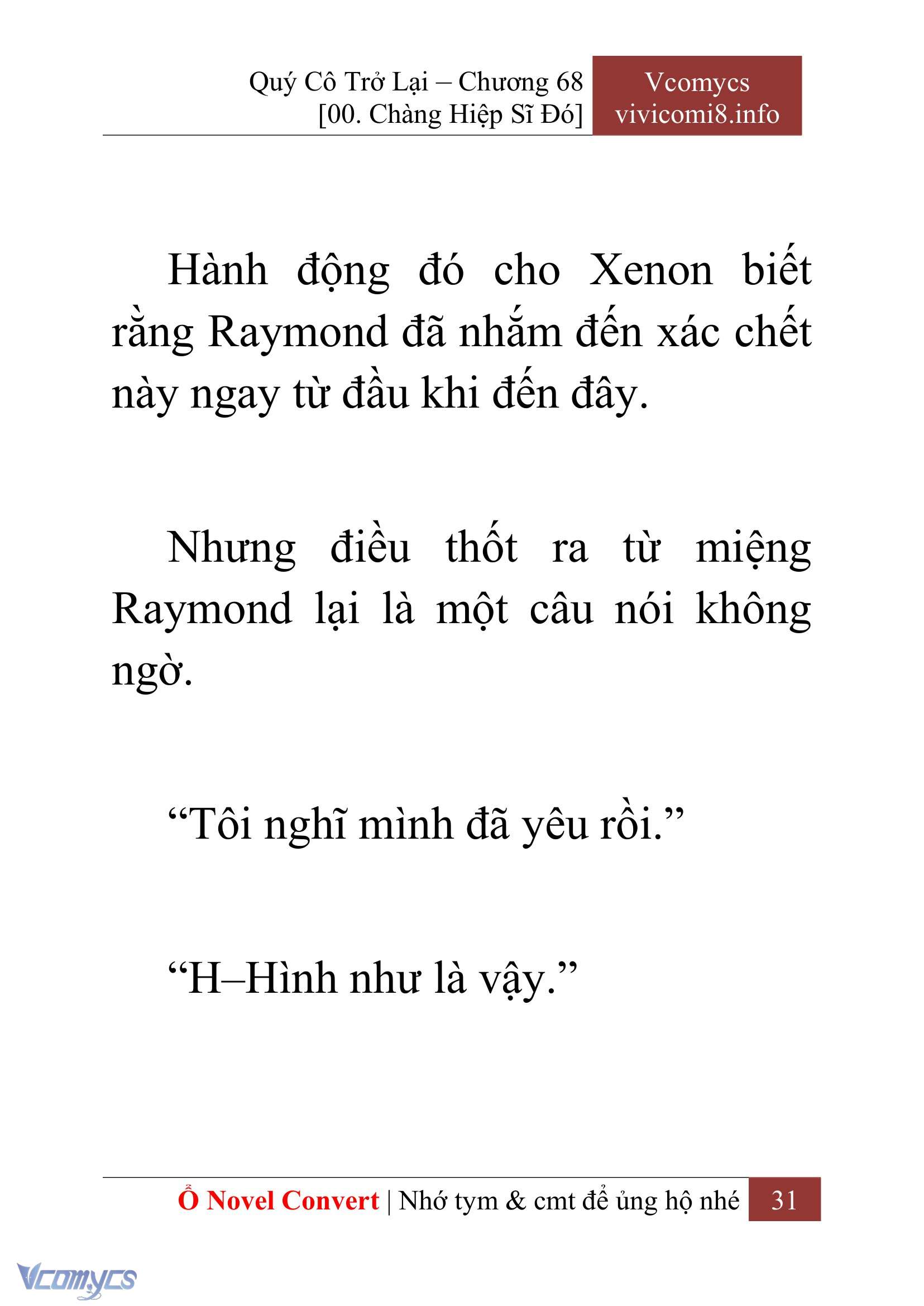 [Novel] Quý Cô Trở Lại Chap 68 - Next Chap 69