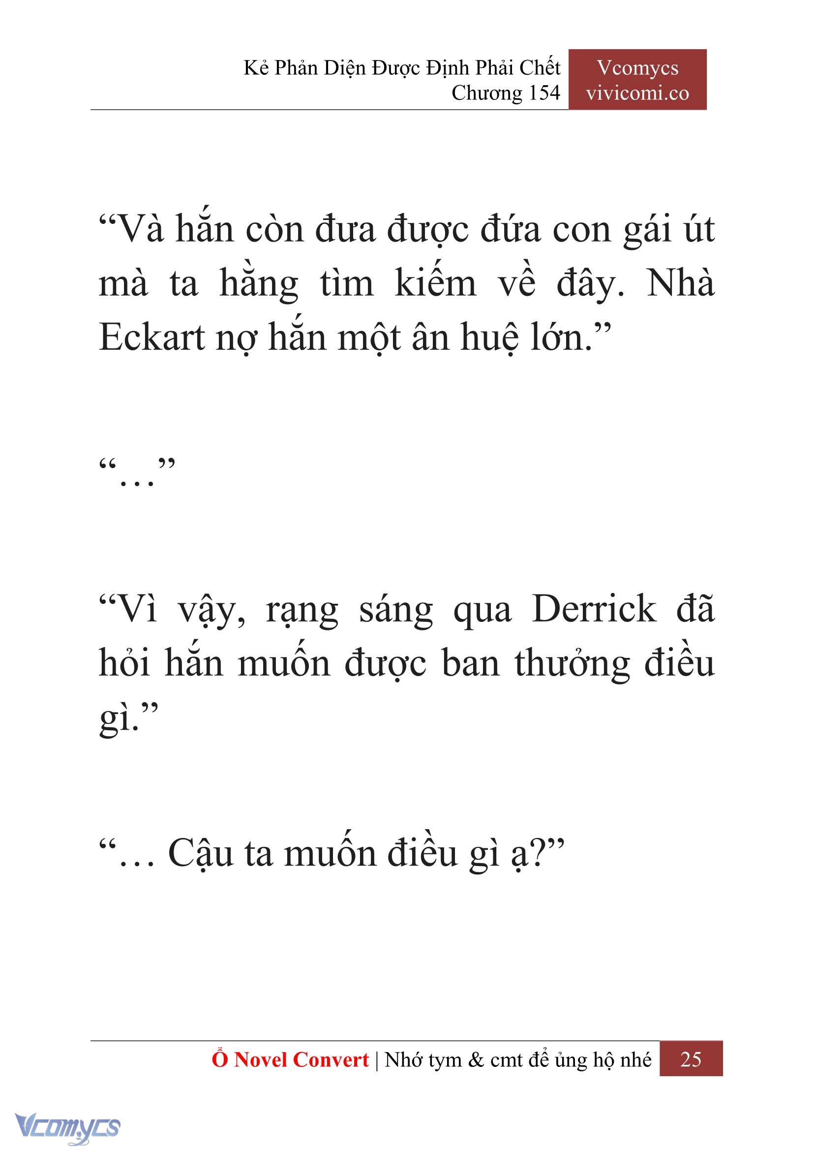 [Novel] Kẻ Phản Diện Được Định Phải Chết Chap 154 - Trang 2