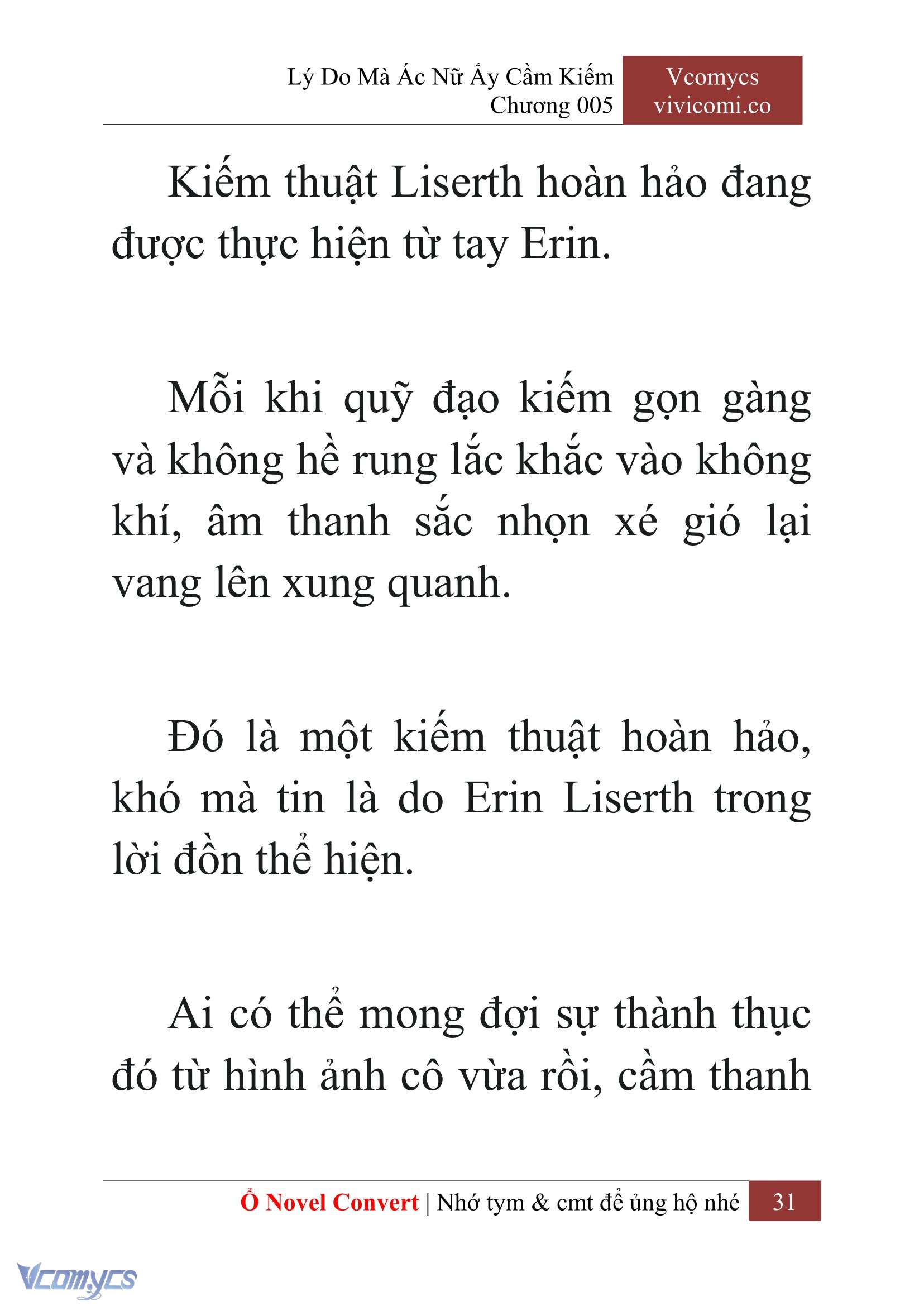 [Novel] Lý Do Mà Ác Nữ Ấy Cầm Kiếm Chap 5 - Next Chap 6