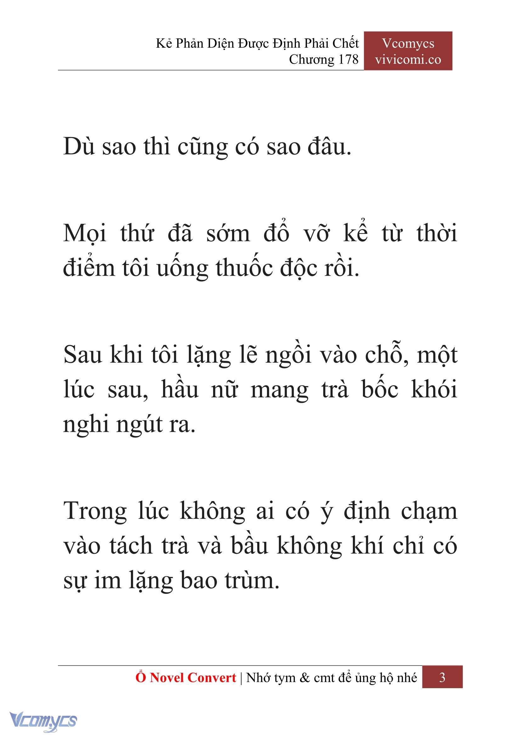 [Novel] Kẻ Phản Diện Được Định Phải Chết Chap 178 - Trang 2