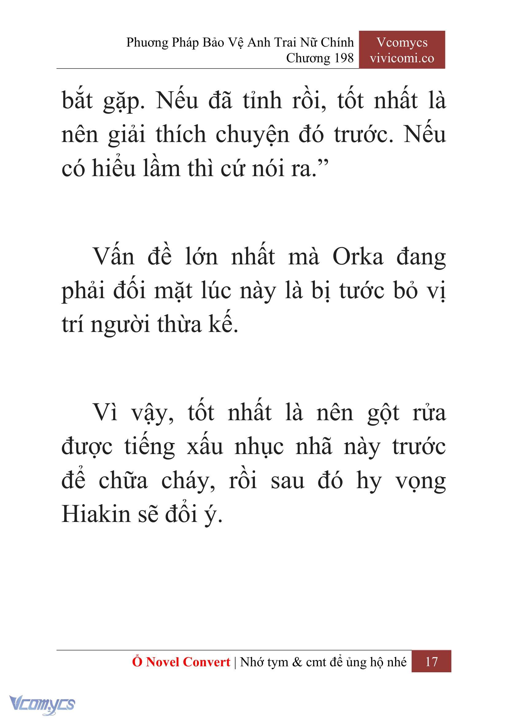 [Novel] Phương Pháp Bảo Vệ Anh Trai Nữ Chính Chap 198 - Trang 2