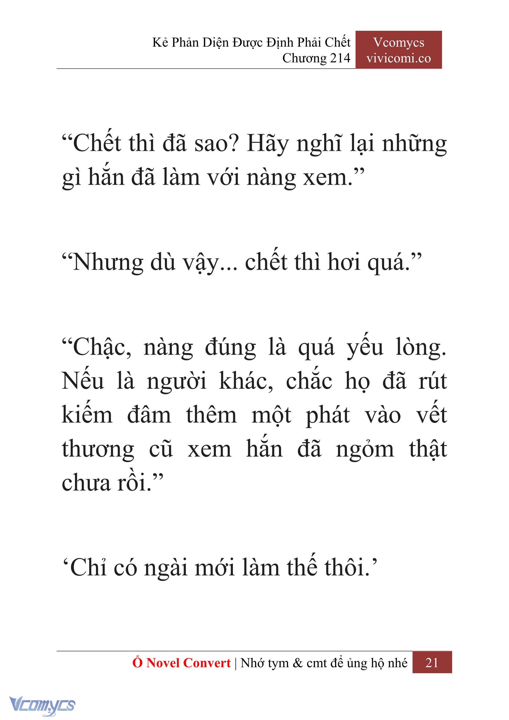 [Novel] Kẻ Phản Diện Được Định Phải Chết Chap 214 - Next Chap 215