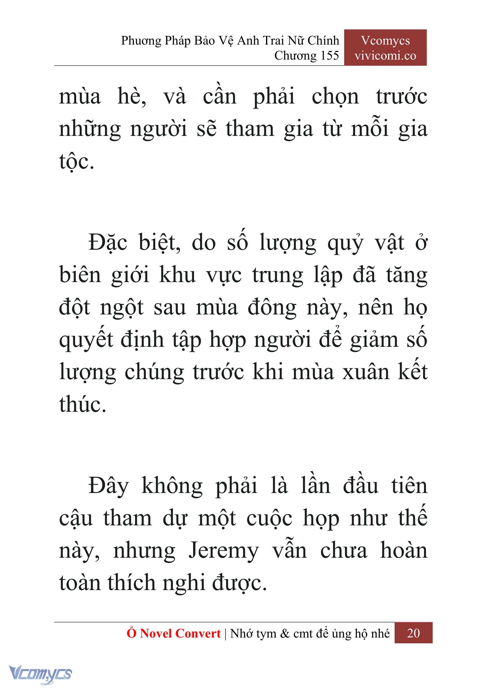 [Novel] Phương Pháp Bảo Vệ Anh Trai Nữ Chính Chap 155 - Trang 2