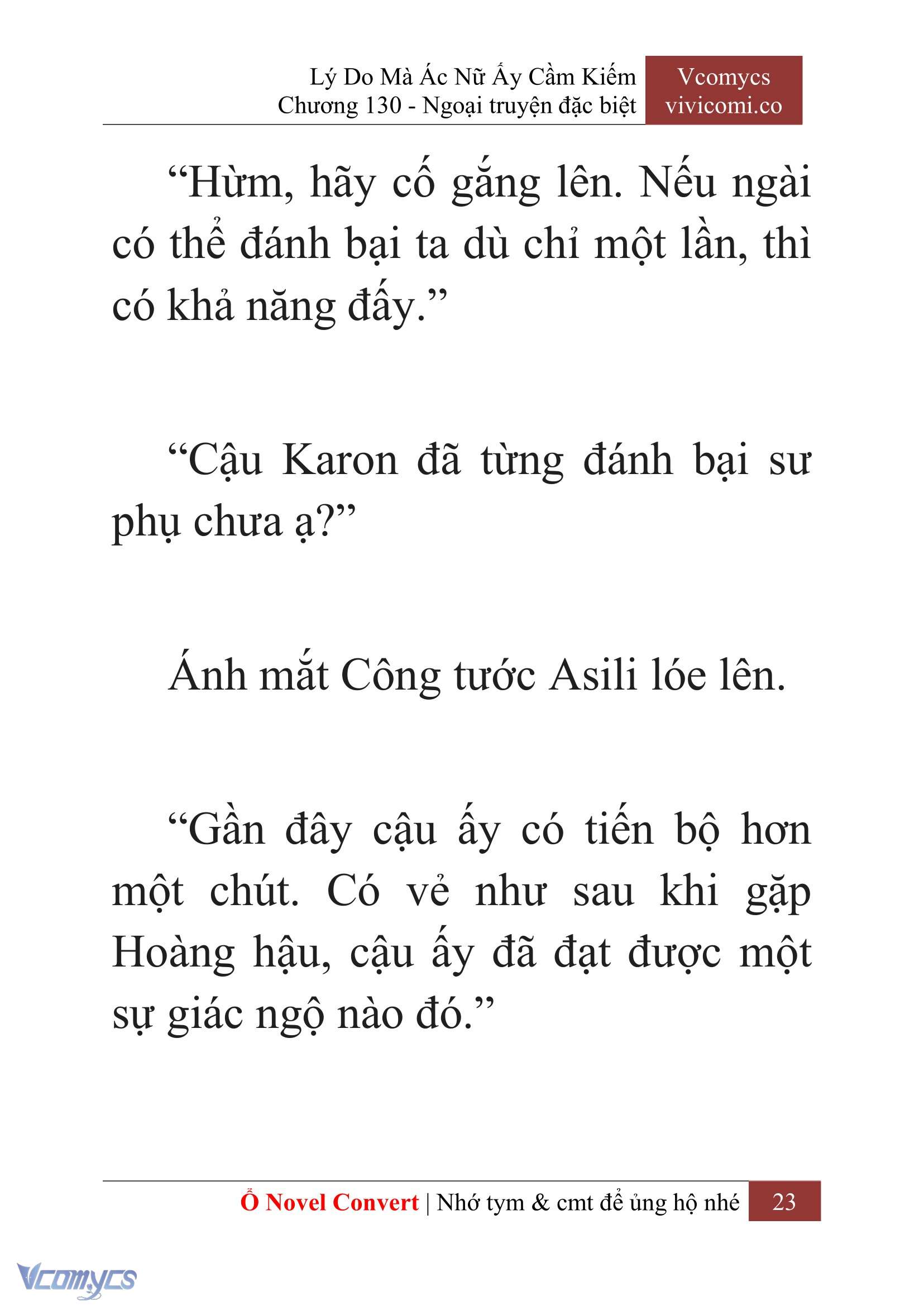 [Novel] Lý Do Mà Ác Nữ Ấy Cầm Kiếm Chap 130 - Trang 2