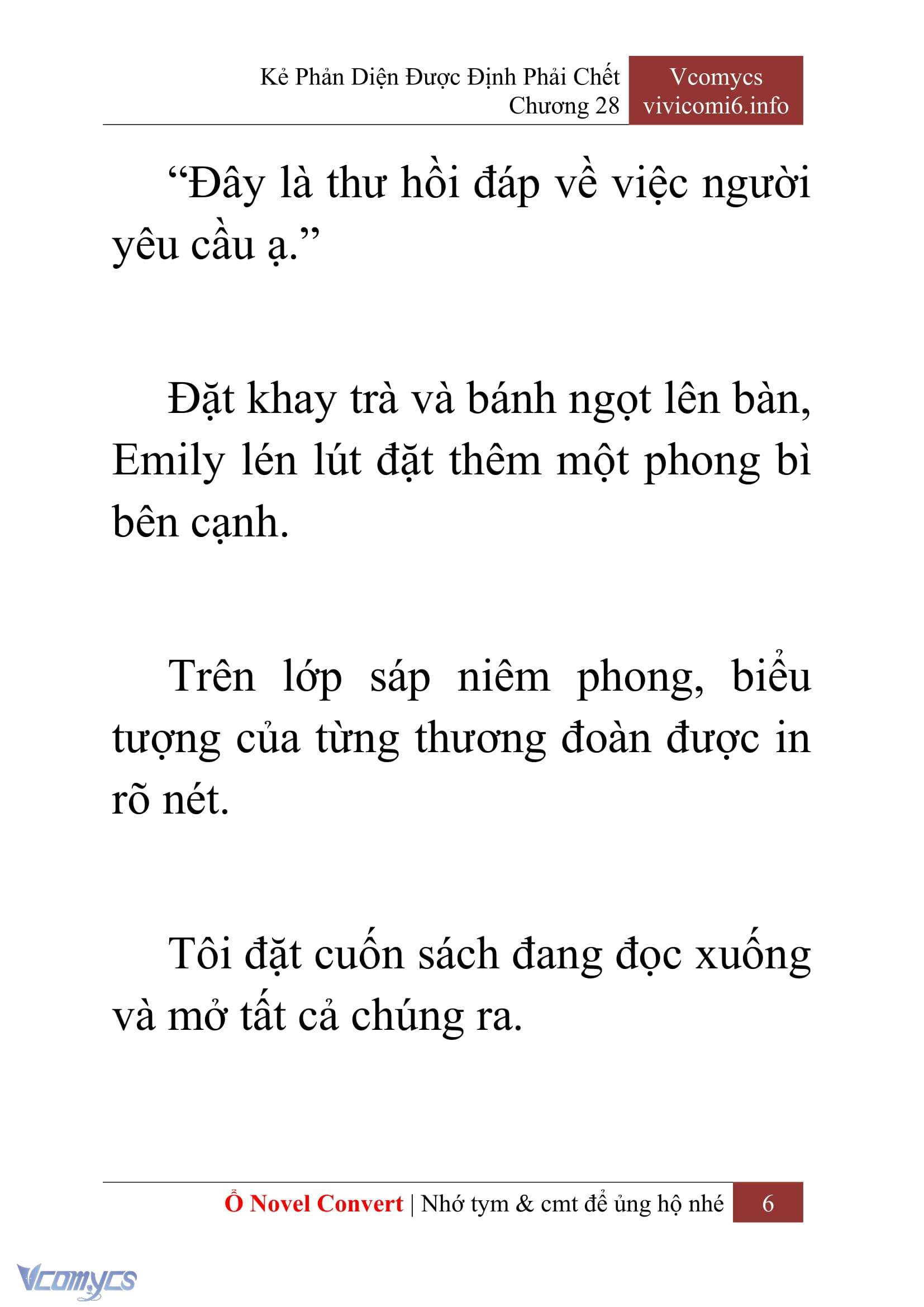 [Novel] Kẻ Phản Diện Được Định Phải Chết Chap 28 - Trang 2