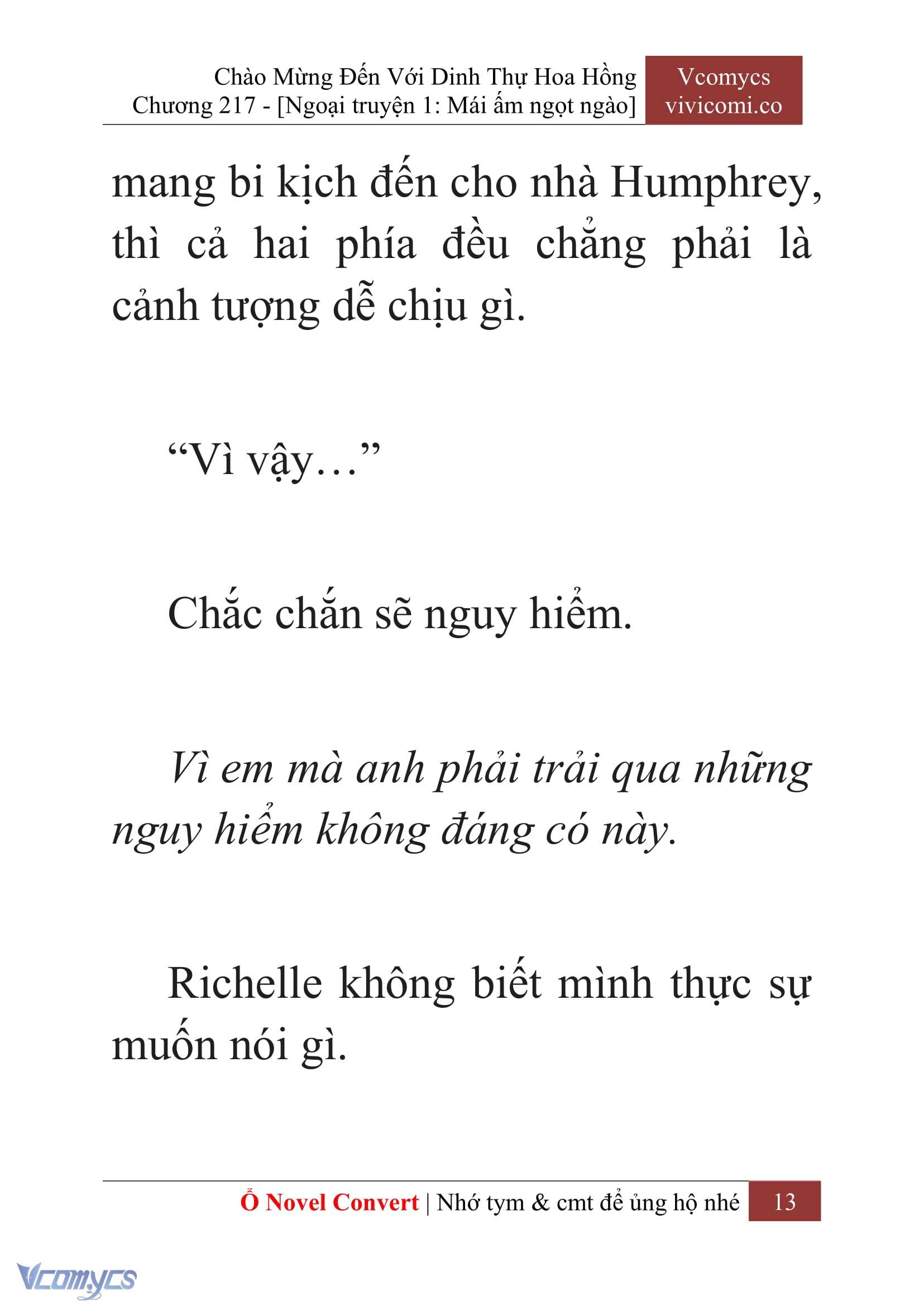[Novel] Chào Mừng Đến Với Dinh Thự Hoa Hồng Chap 217 - Trang 2