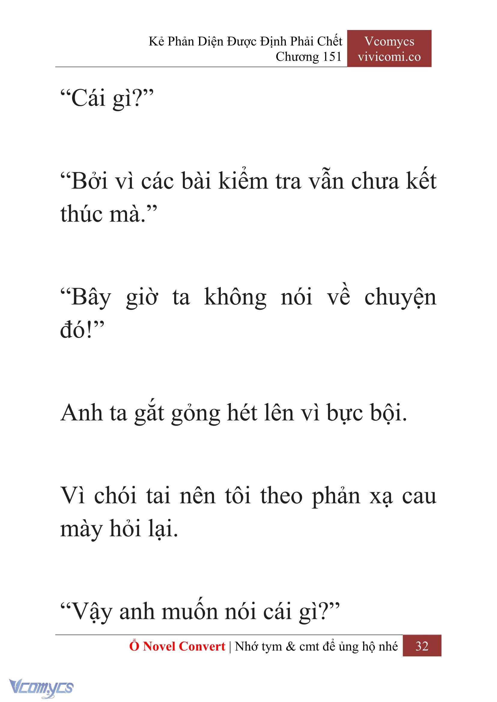 [Novel] Kẻ Phản Diện Được Định Phải Chết Chap 151 - Trang 2