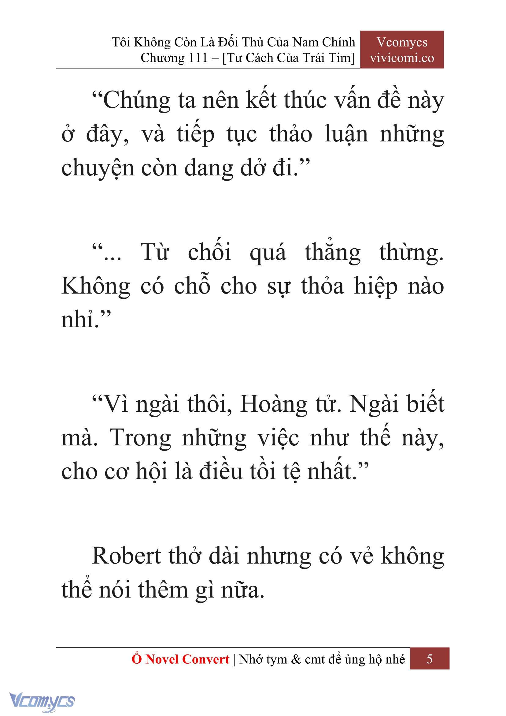 [Novel] Tôi Không Còn Là Đối Thủ Của Nam Chính Chap 111 - Trang 2