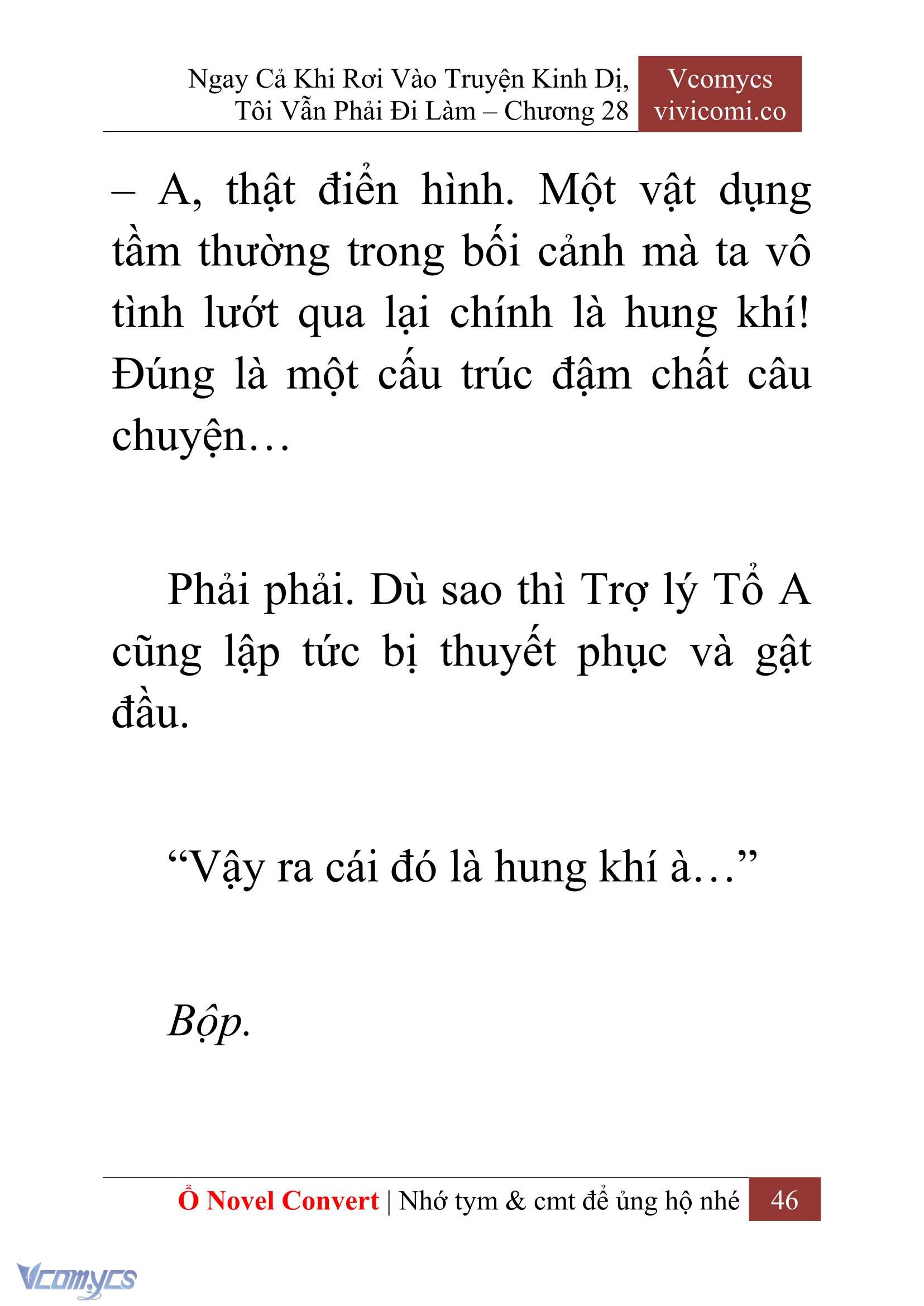 [Novel] Ngay Cả Khi Rơi Vào Truyện Kinh Dị, Tôi Vẫn Phải Đi Làm Chap 28 - Trang 2
